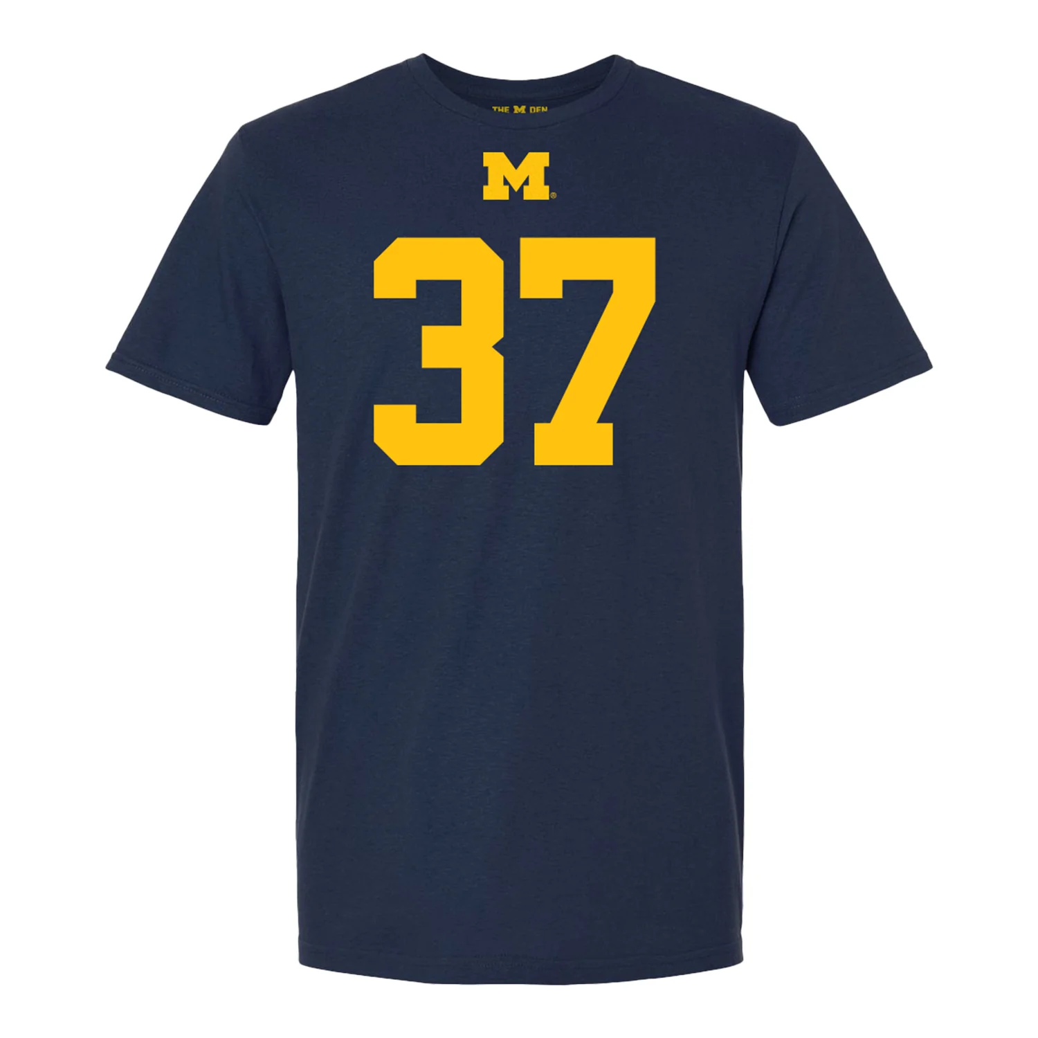 Michigan Wolverines #37 Julius Holly Student Athlete Blue Football T-Shirt - Image 2