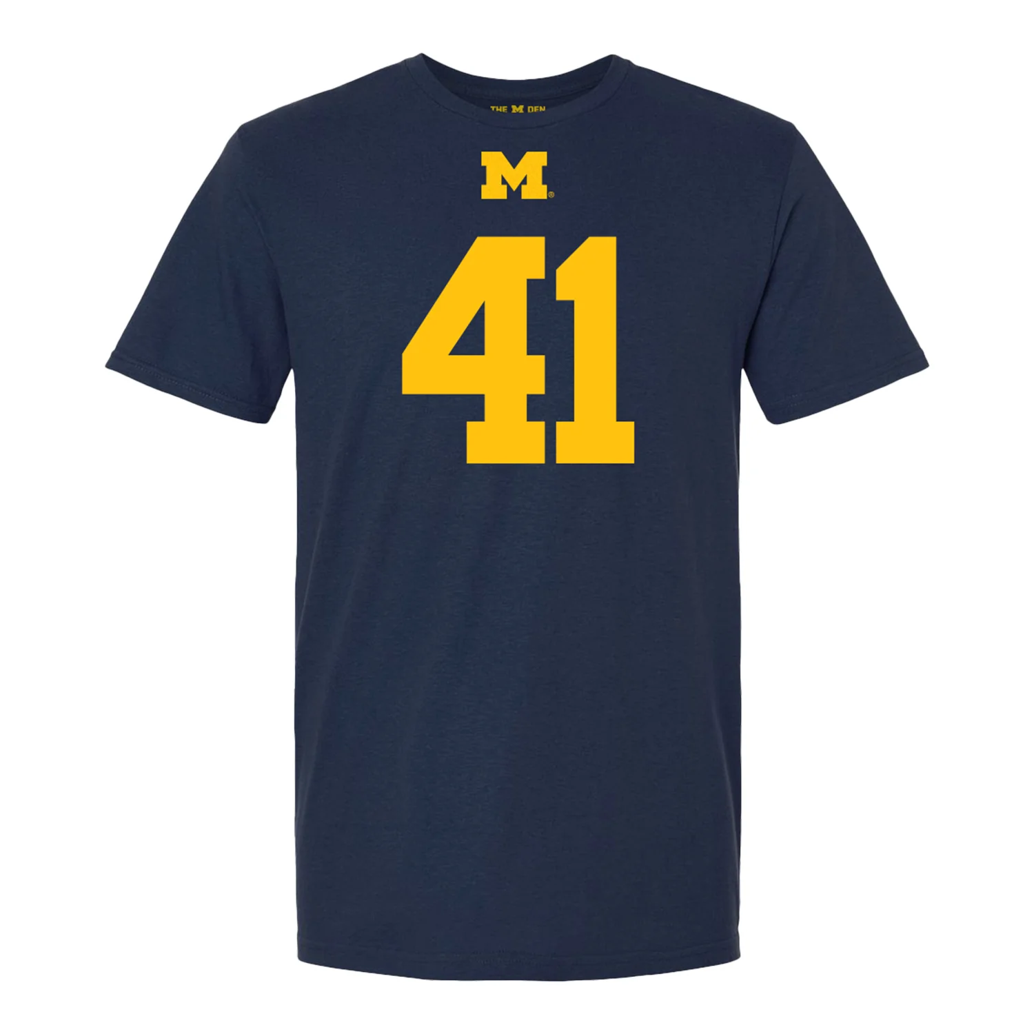 Michigan Wolverines #41 Shomari Stone Student Athlete Blue Football T-Shirt - Image 2
