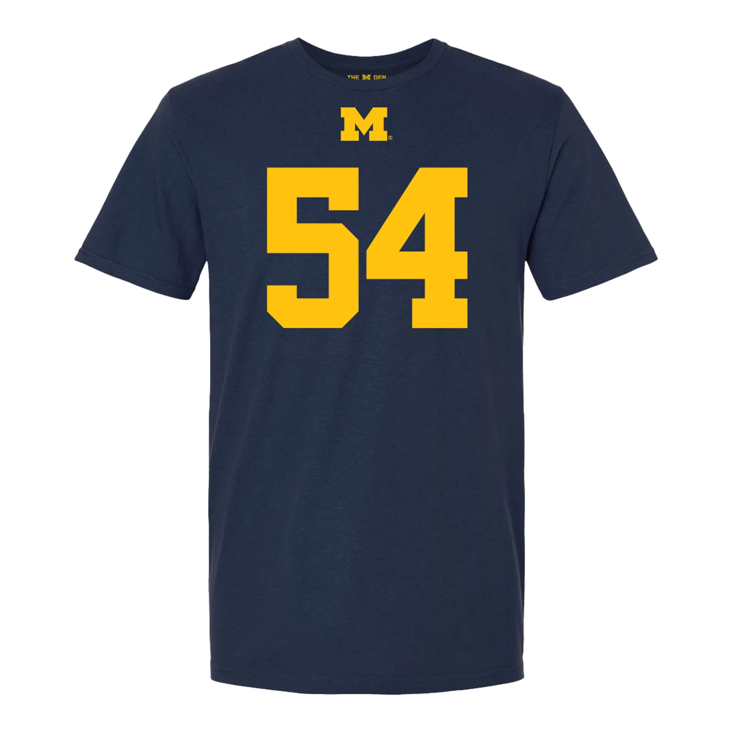 Michigan Wolverines #54 Deyvid Palepale Student Athlete Blue Football T-Shirt - Image 2