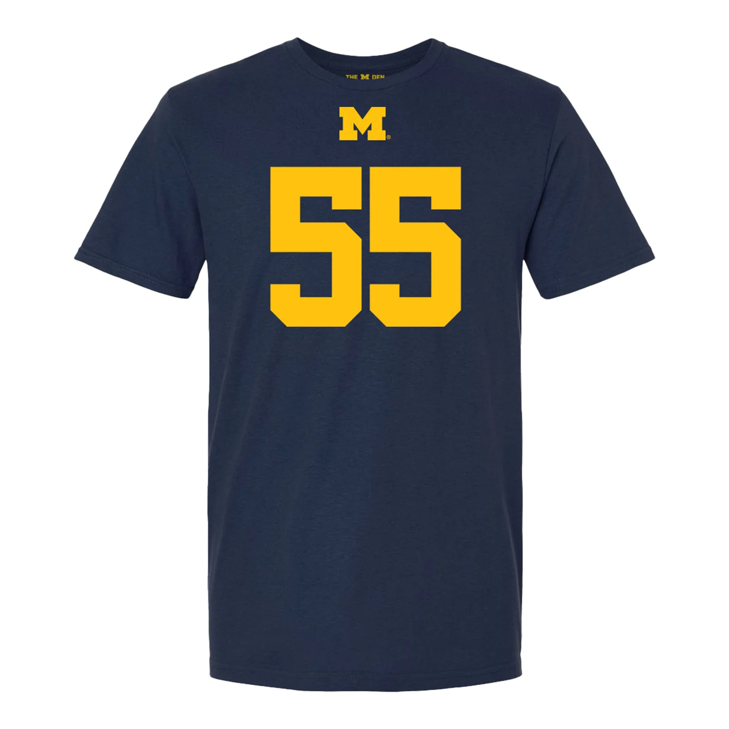 Michigan Wolverines #55 Nathan Efobi Student Athlete Blue Football T-Shirt - Image 2