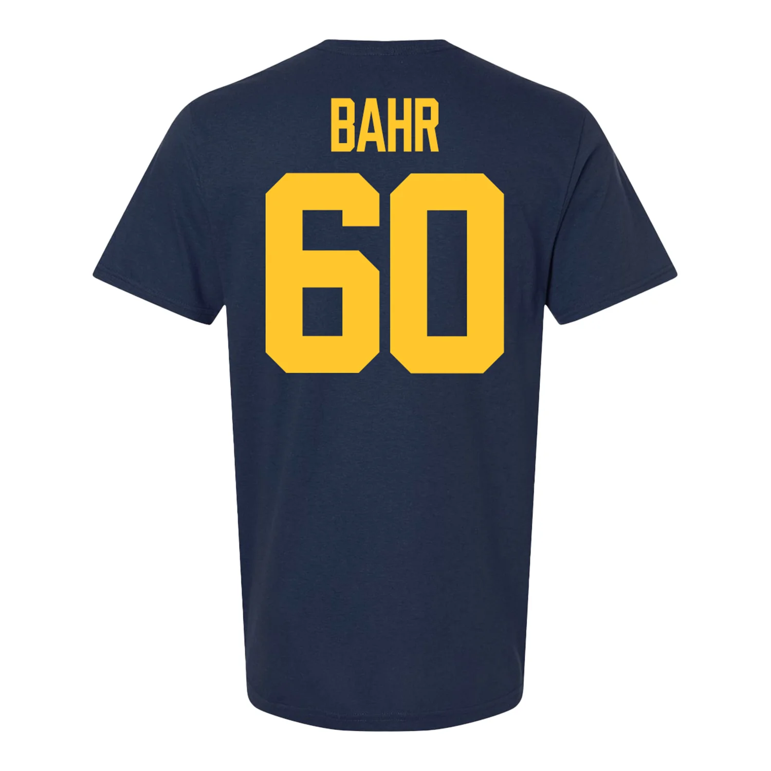 Michigan Wolverines #60 Brooks Bahr Student Athlete Blue Football T-Shirt