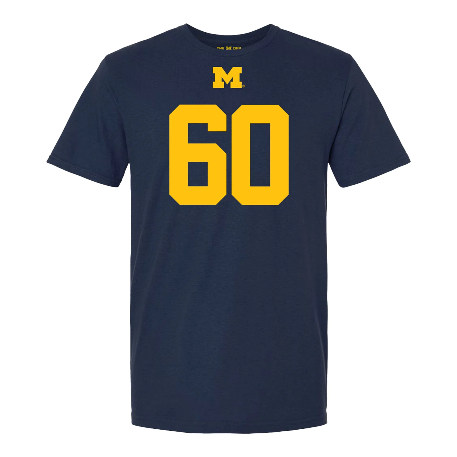 Michigan Wolverines #60 Brooks Bahr Student Athlete Blue Football T-Shirt - Image 2