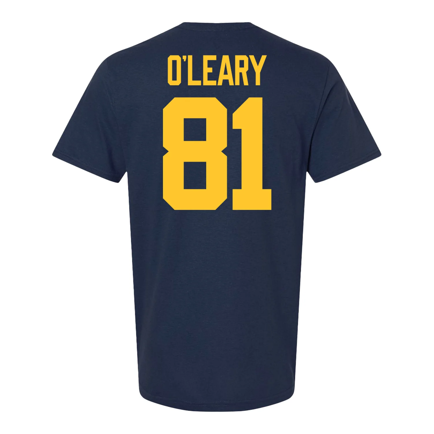 Michigan Wolverines #81 Peyton O'Leary Student Athlete Blue Football T-Shirt