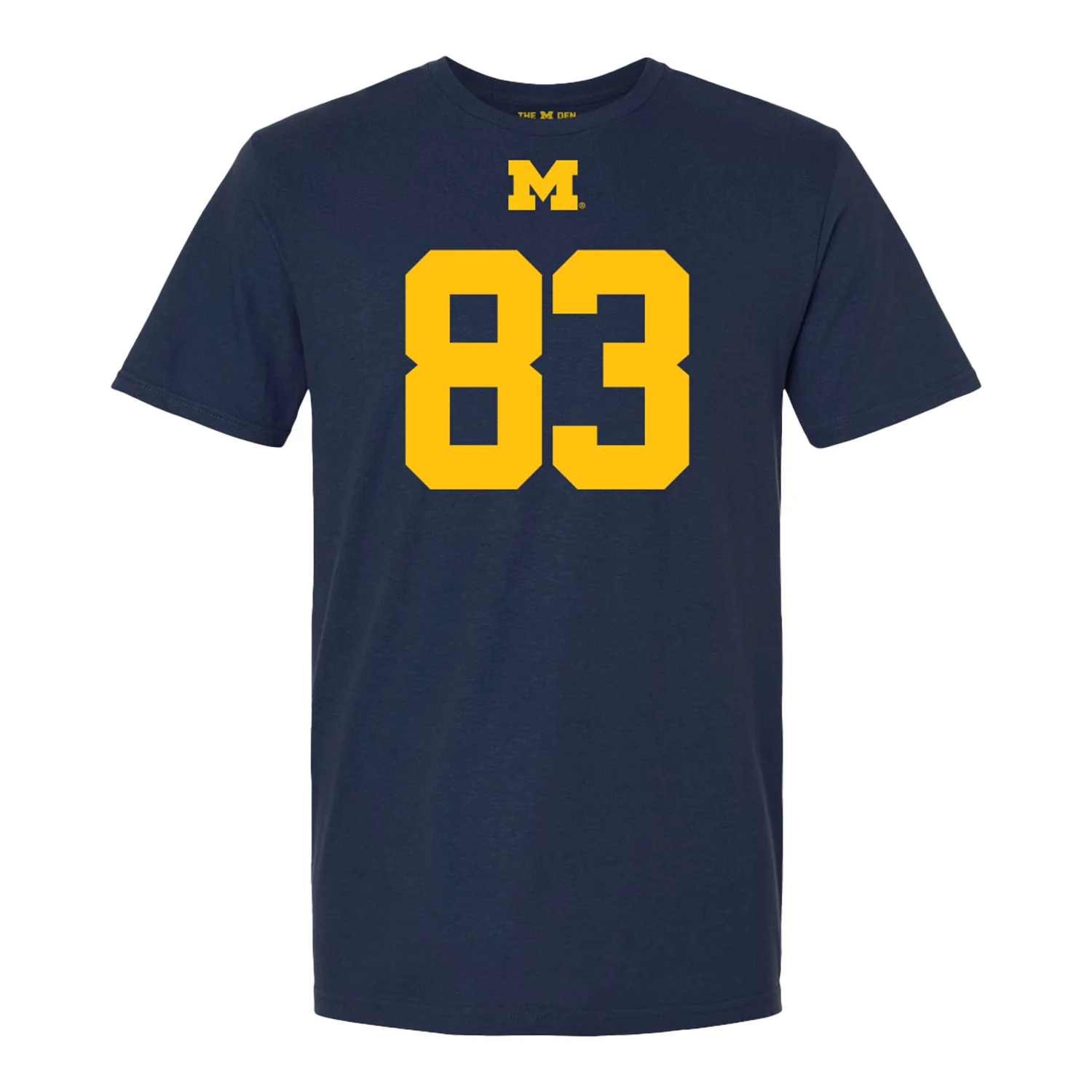 Michigan Wolverines #83 Zack Marshall Student Athlete Blue Football T-Shirt - Image 2