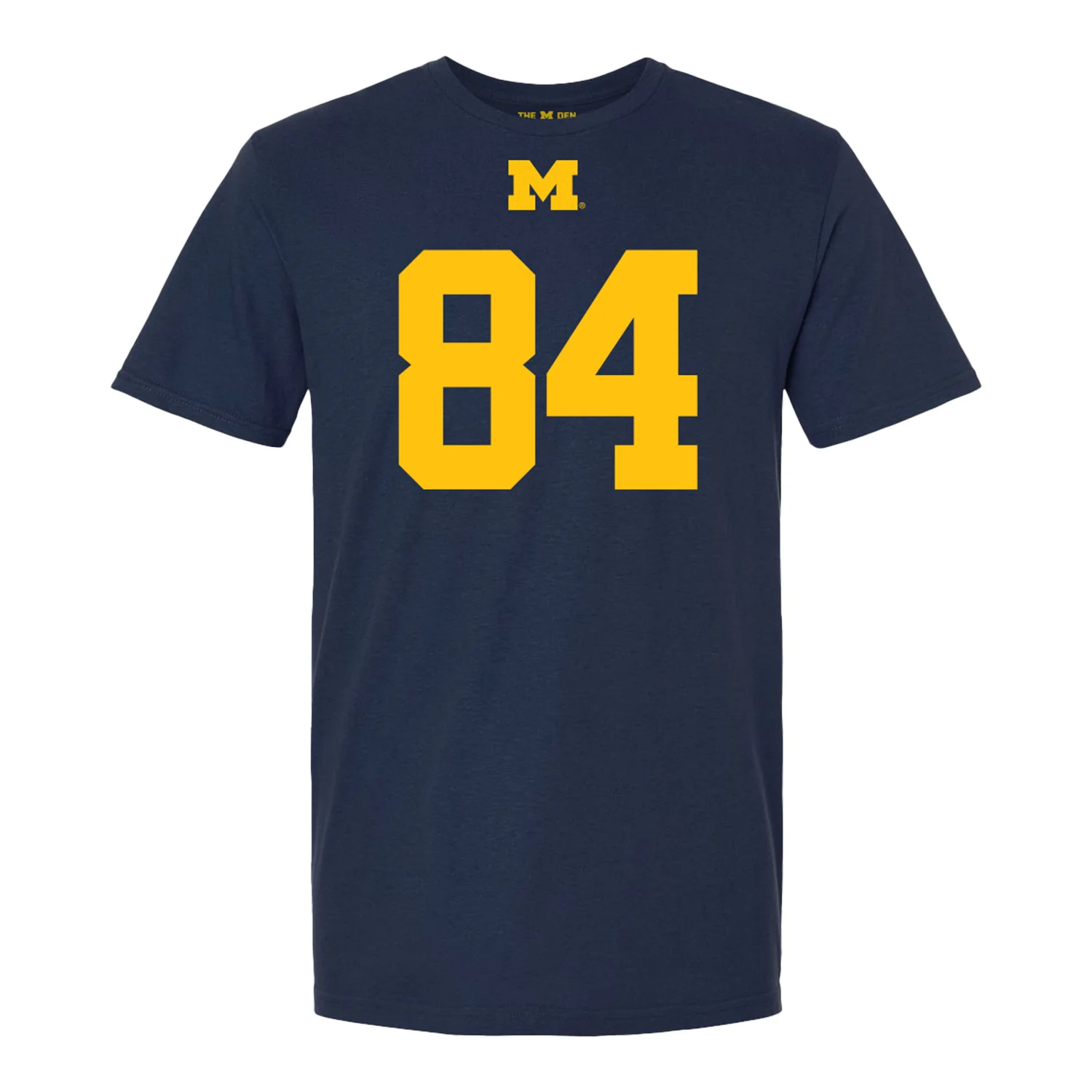 Michigan Wolverines #84 Jacob Washington Student Athlete Blue Football T-Shirt - Image 2