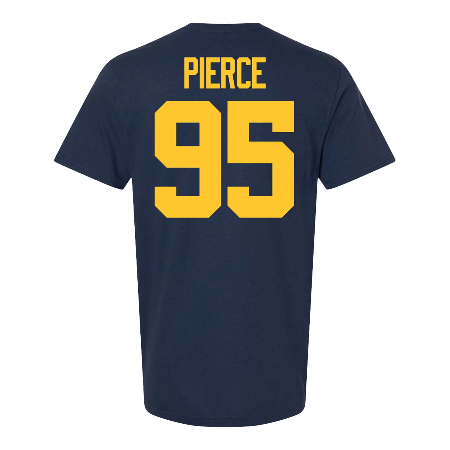 Michigan Wolverines #95 Trey Pierce Student Athlete Blue Football T-Shirt