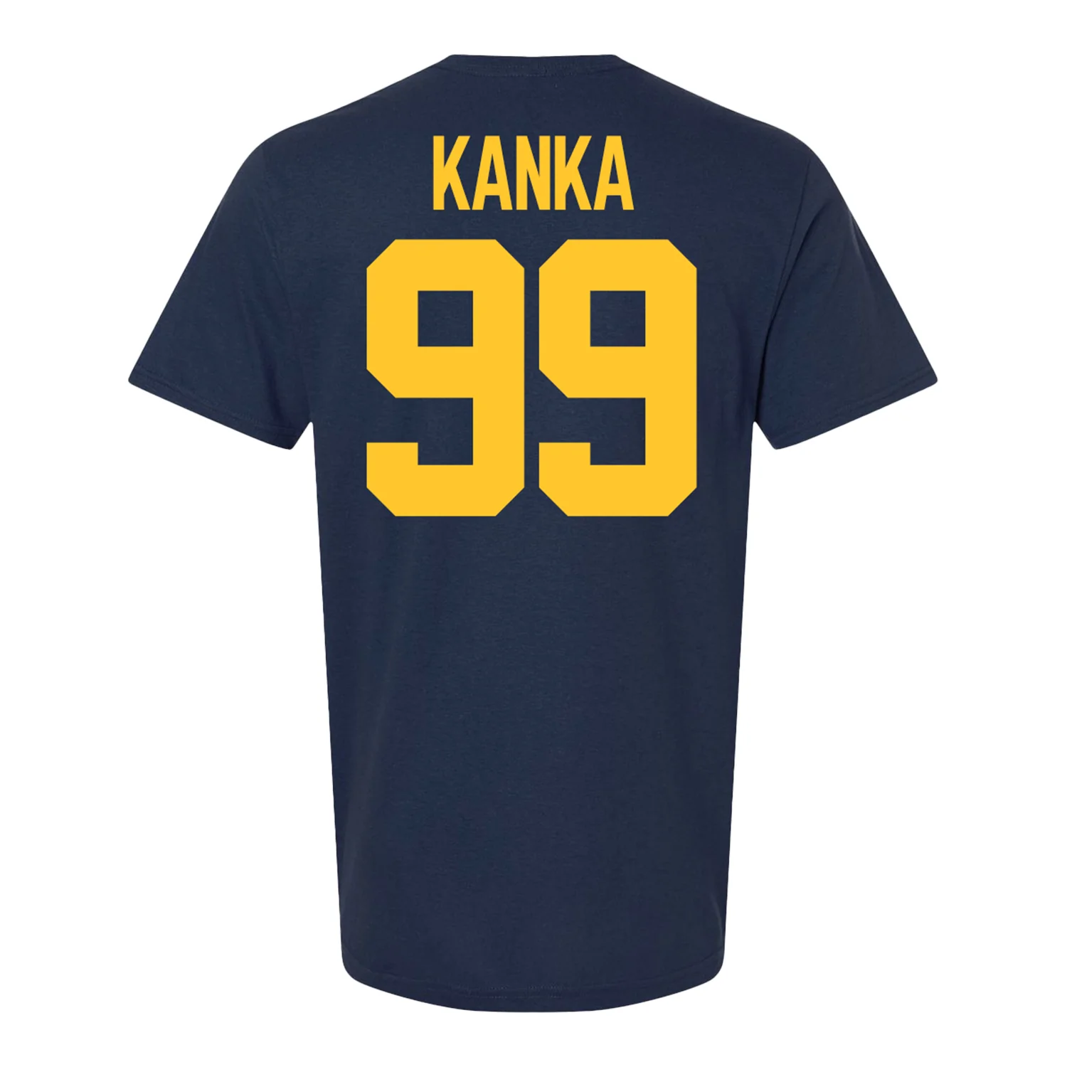 Michigan Wolverines #99 Bobby Kanka Student Athlete Blue Football T-Shirt