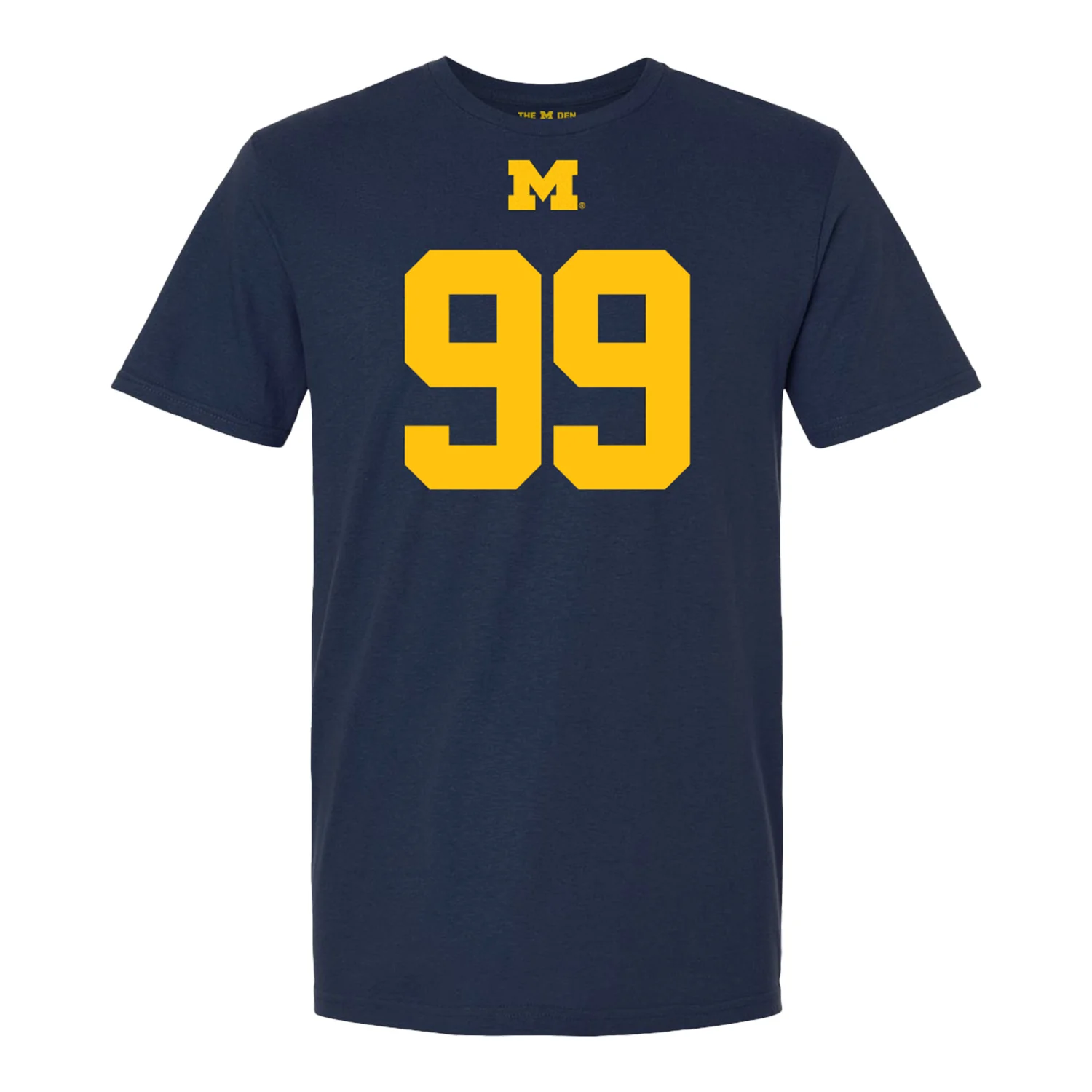 Michigan Wolverines #99 Bobby Kanka Student Athlete Blue Football T-Shirt - Image 2
