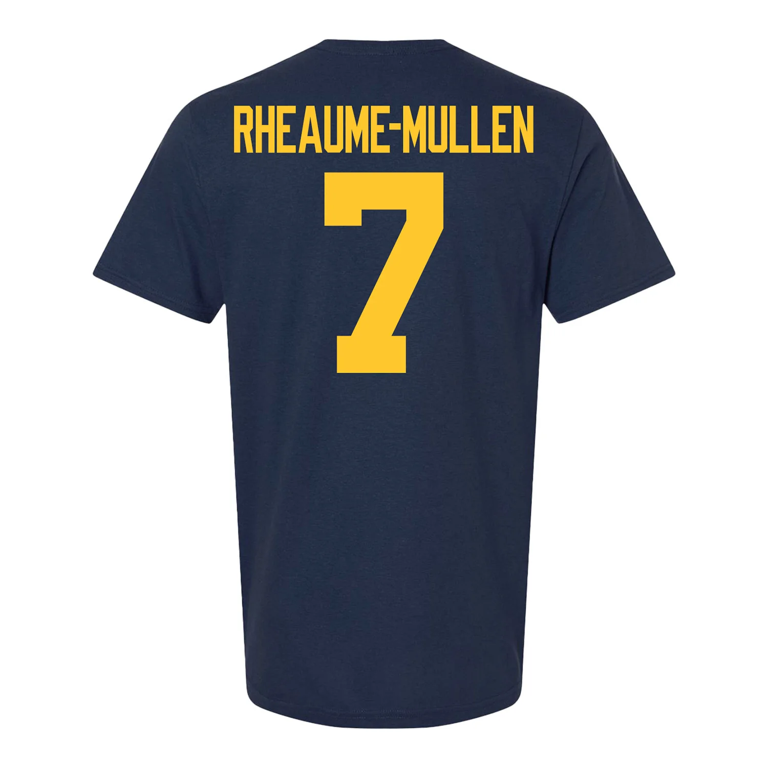 Michigan Wolverines Men's Hockey Student Athlete #7 Dakoda Rheaume-Mullen T-Shirt