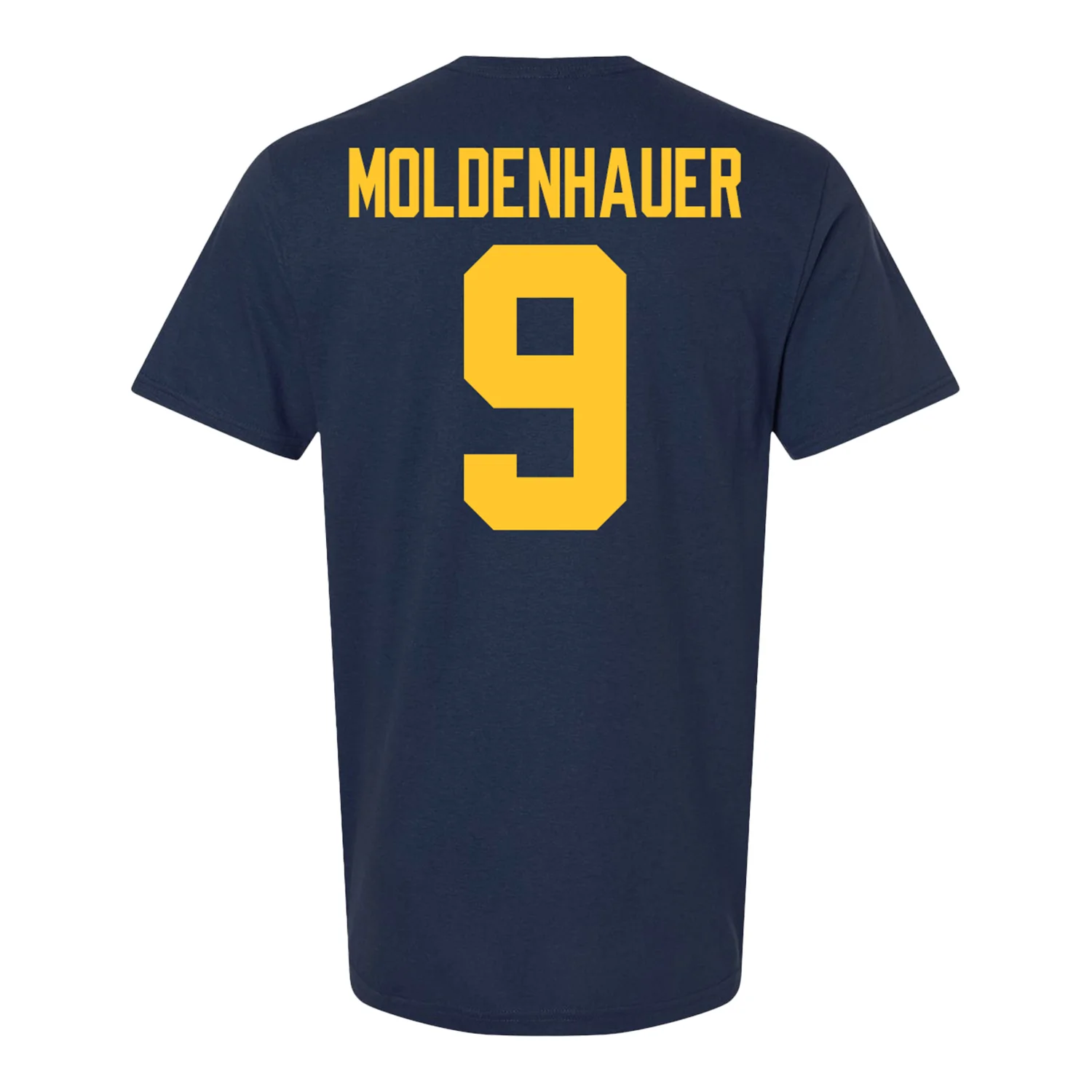 Michigan Wolverines Men's Hockey Student Athlete #9 Nick Moldenhauer T-Shirt