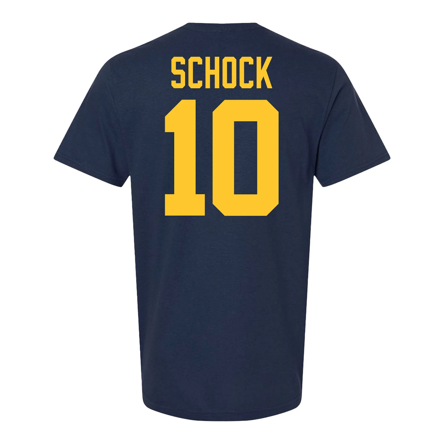 Michigan Wolverines Men's Hockey Student Athlete #10 Drew Schock T-Shirt