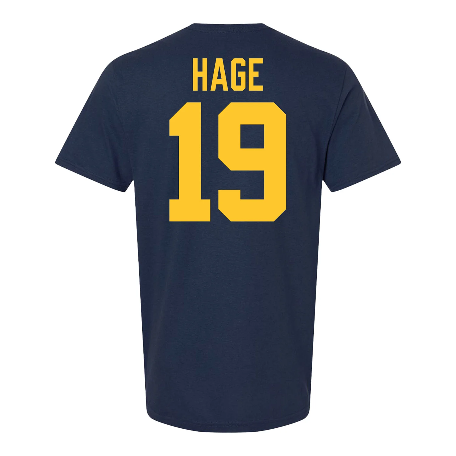 Michigan Wolverines Men's Hockey Student Athlete #19 Michael Hage T-Shirt