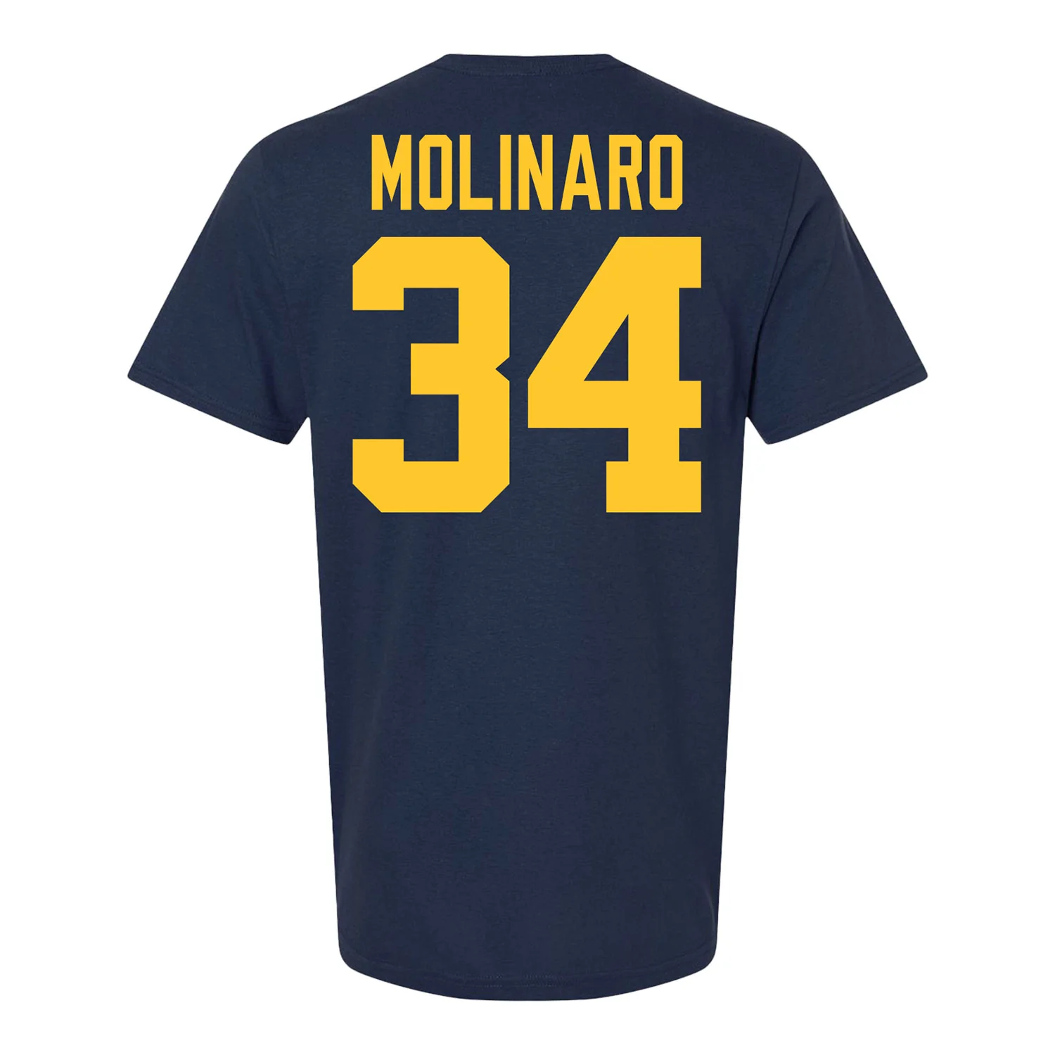 Michigan Wolverines Men's Hockey Student Athlete #34 Julian Molinaro T-Shirt