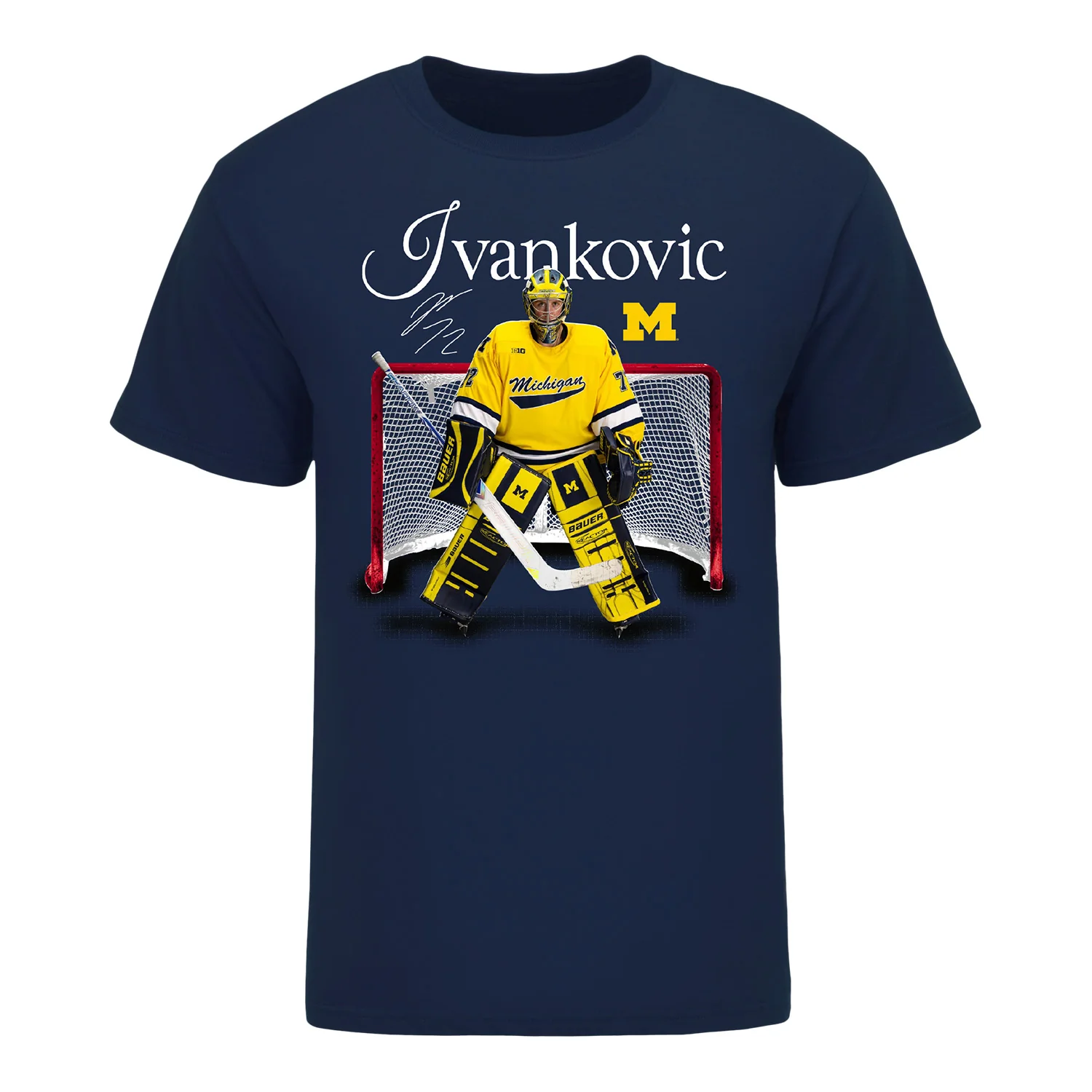 Michigan Wolverines #72 Jack Ivankovic Student Athlete Graphic Tee