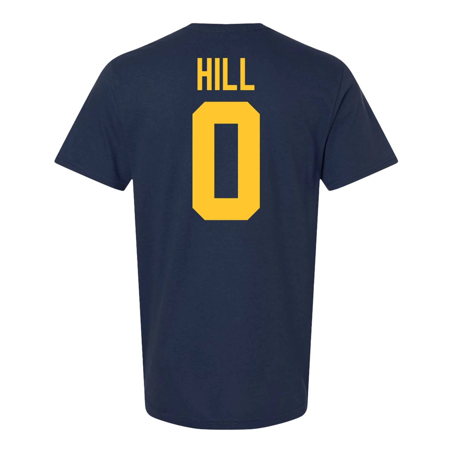 Michigan Wolverines #0 Jyaire Hill Student Athlete Blue Football T-Shirt