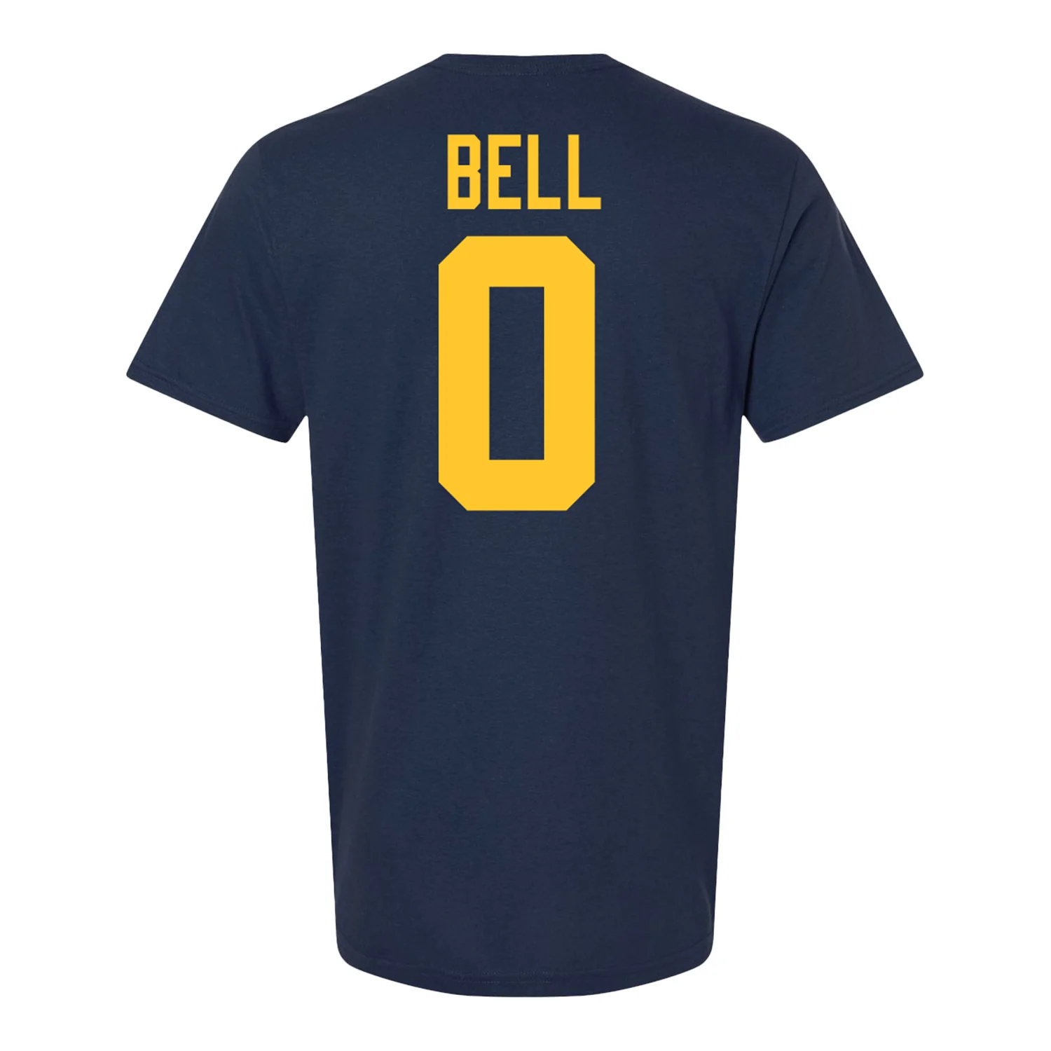 Michigan Wolverines #0 Kendrick Bell Student Athlete Blue Football T-Shirt