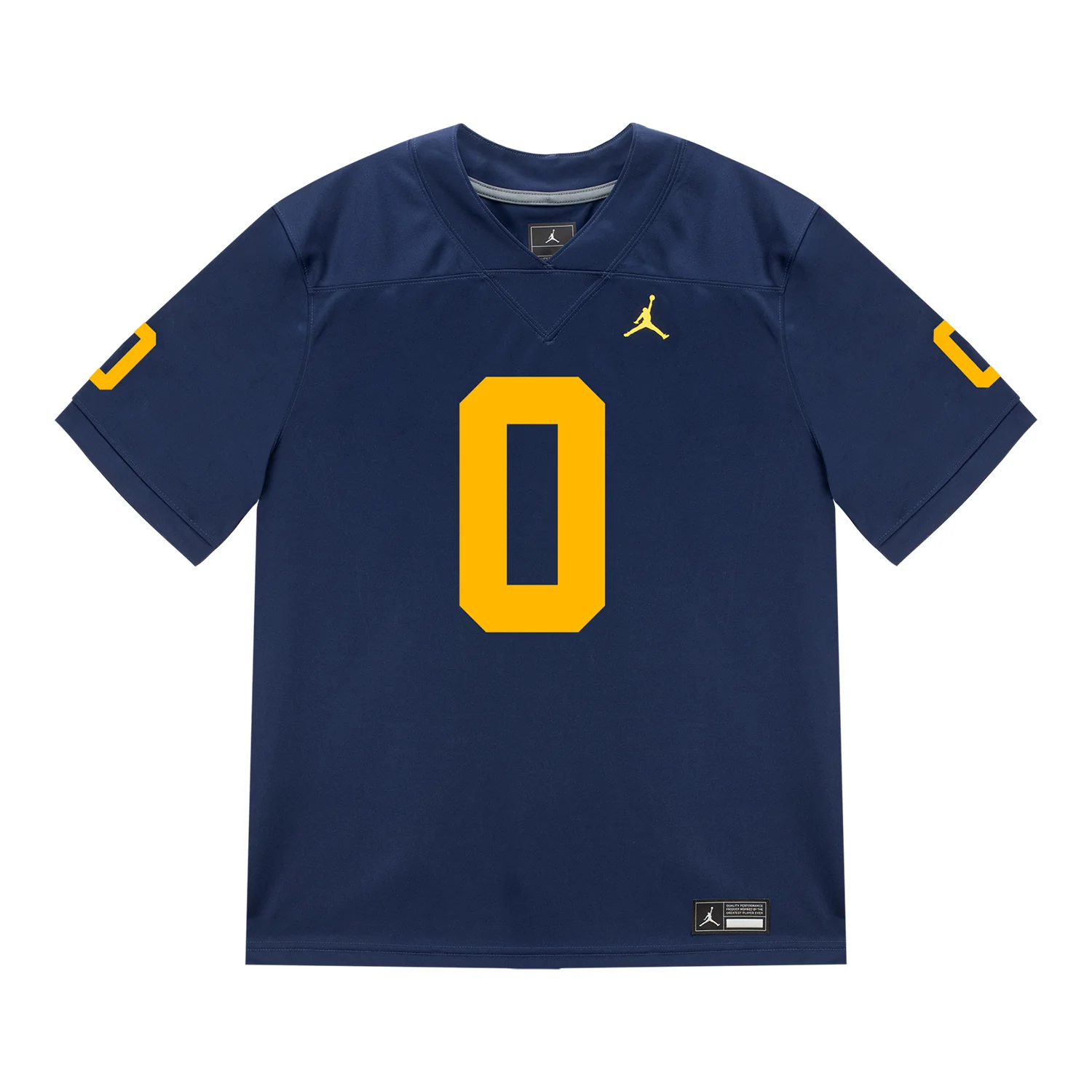 Michigan Wolverines #0 Tre Williams Student Athlete Blue Football Jersey - Image 2