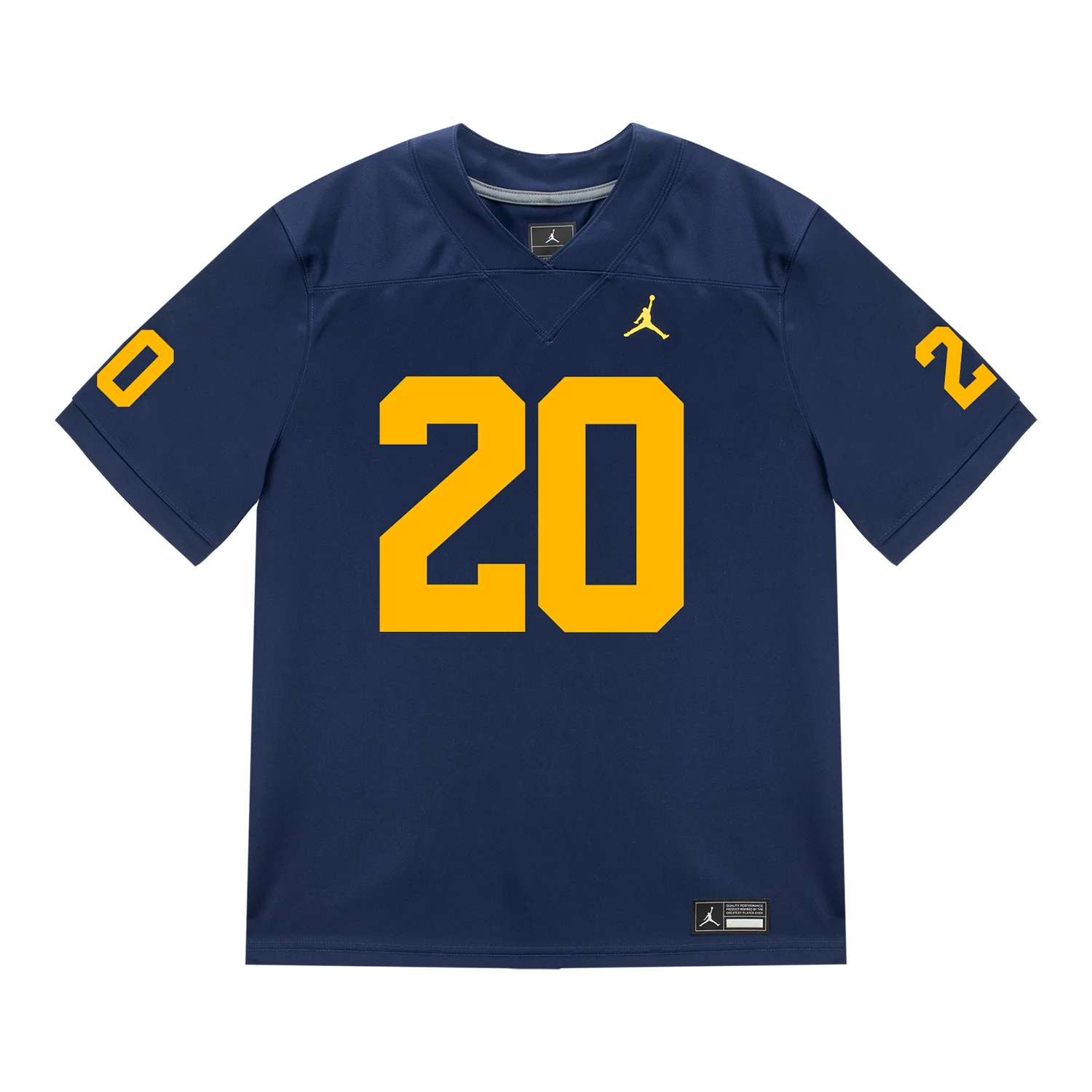 Michigan Wolverines #20 Jyaire Hill Student Athlete Blue Football Jersey - Image 2