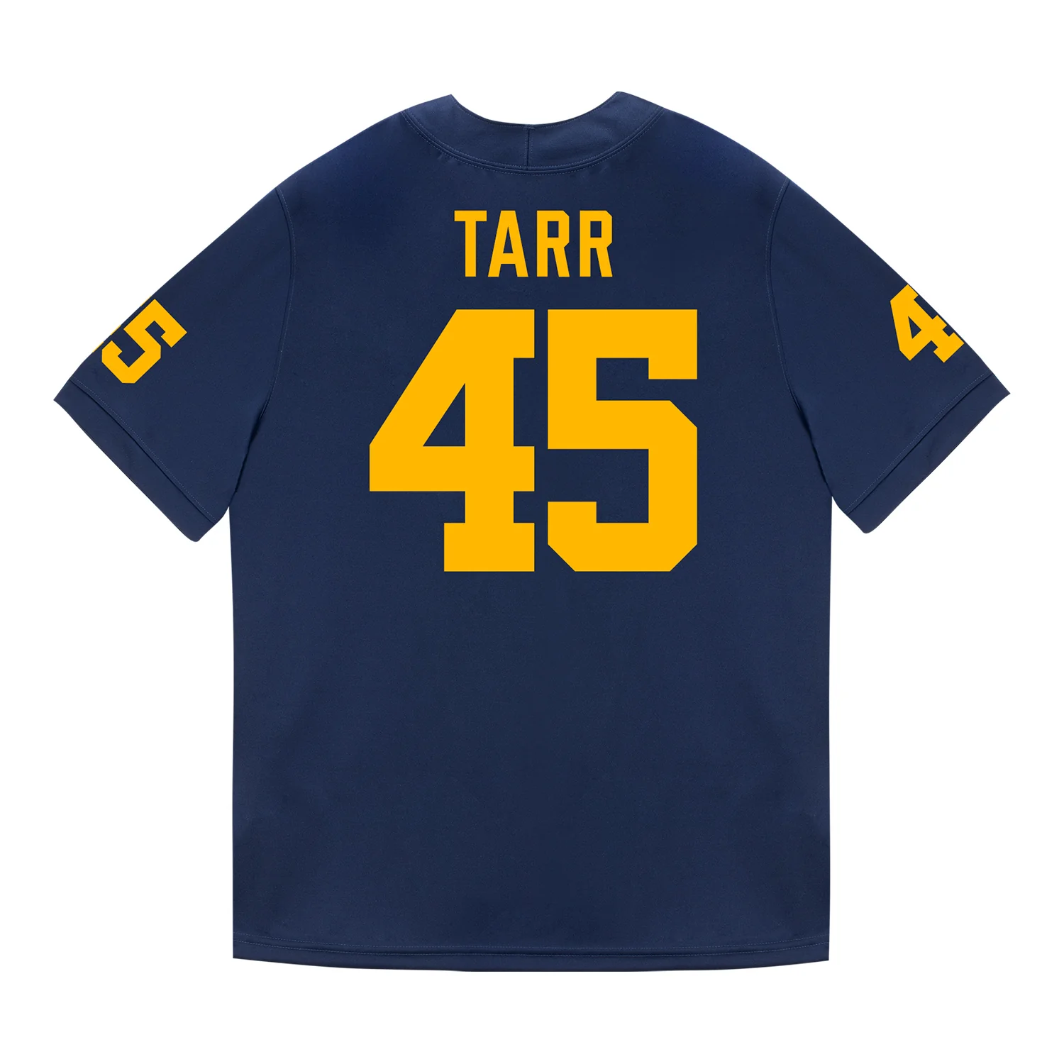 Michigan Wolverines #45 Greg Tarr Student Athlete Blue Football Jersey