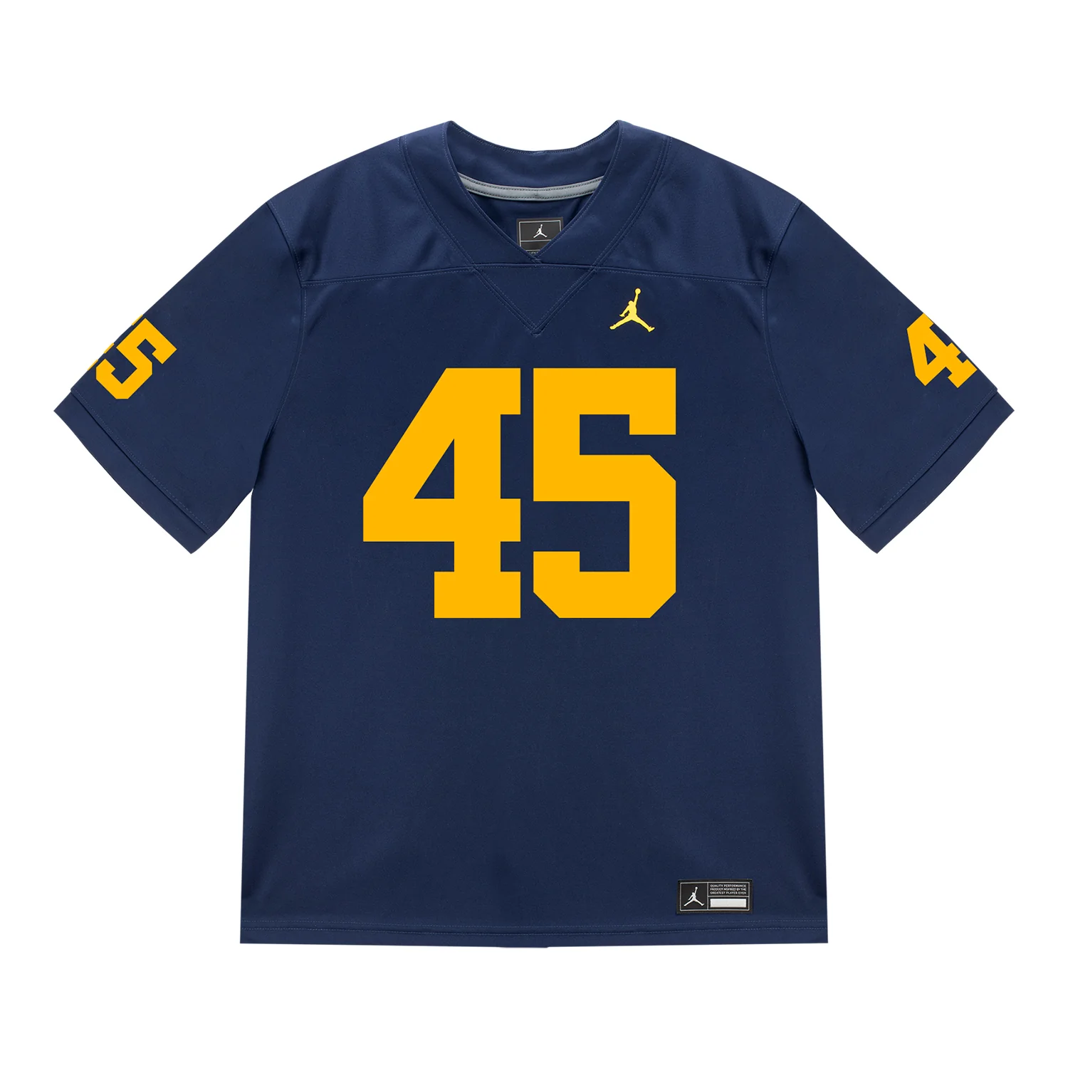 Michigan Wolverines #45 Greg Tarr Student Athlete Blue Football Jersey - Image 2