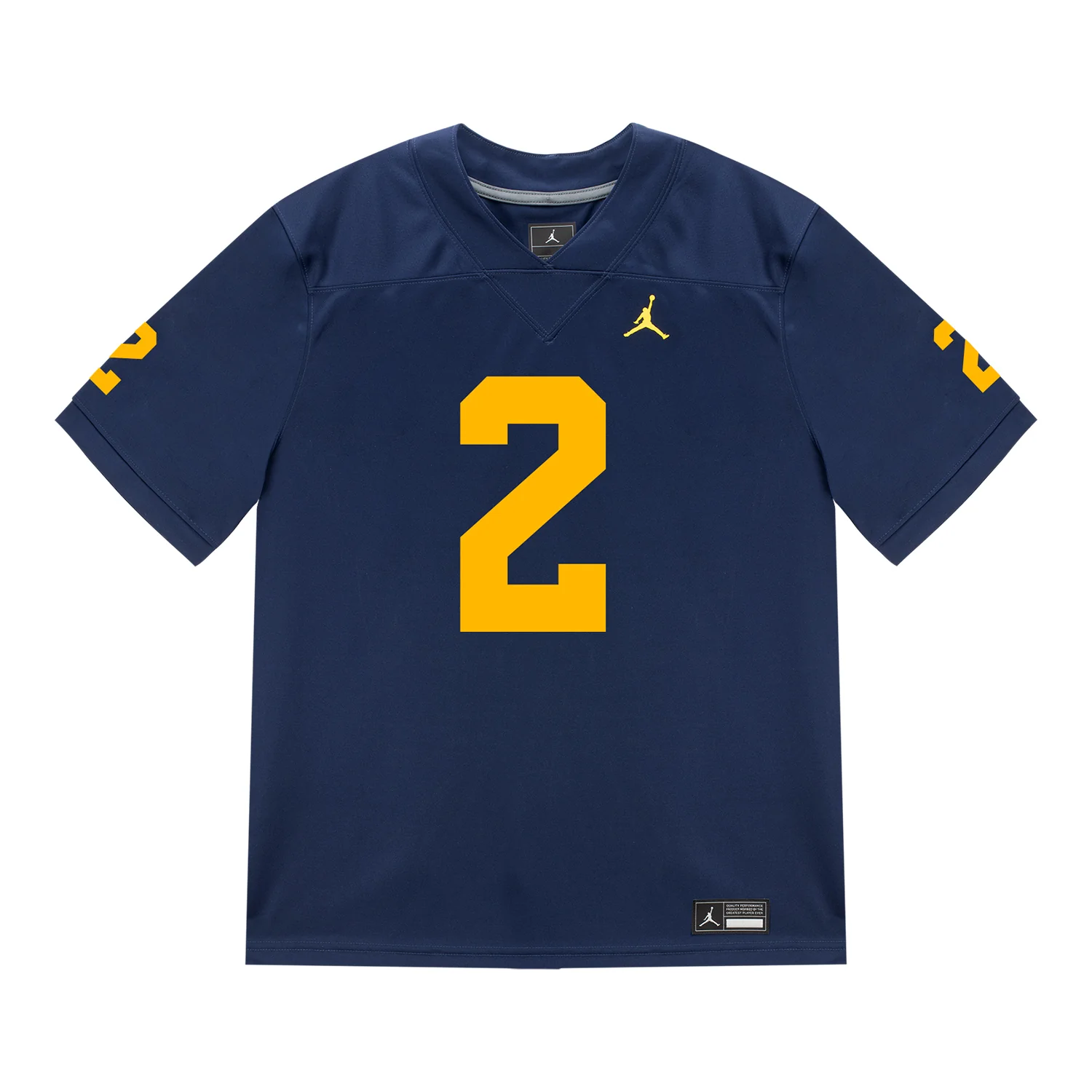 Michigan Wolverines #2 Shamari Earls Student Athlete Blue Football Jersey - Image 2