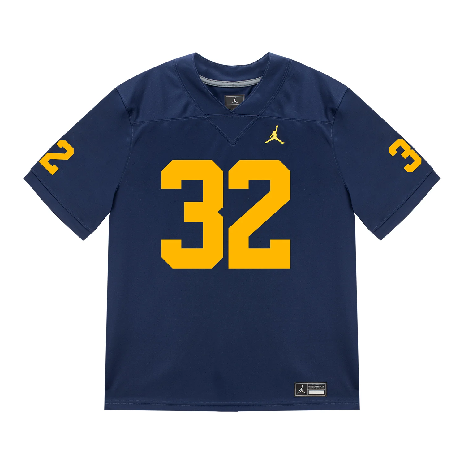 Michigan Wolverines #32 Jeremiah Lowe Student Athlete Blue Football Jersey - Image 2