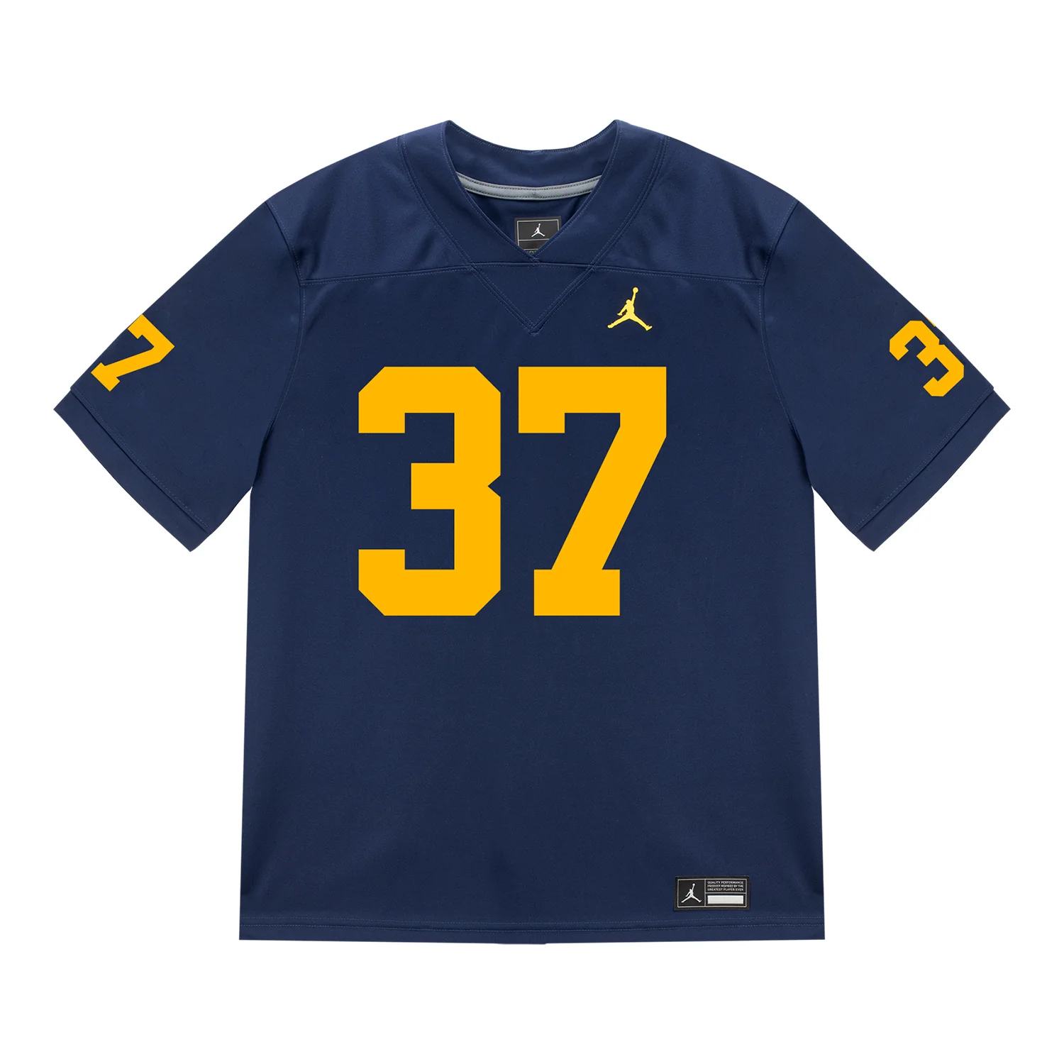 Michigan Wolverines #37 Julius Holly Student Athlete Blue Football Jersey - Image 2