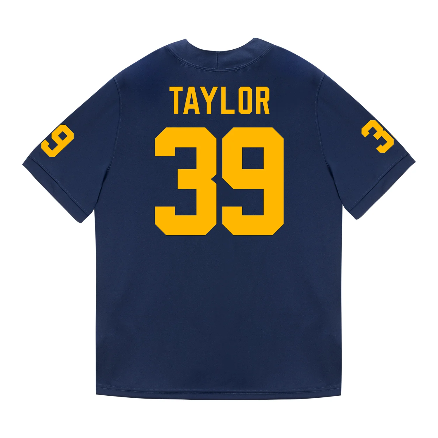 Michigan Wolverines #39 Joe Taylor Student Athlete Blue Football Jersey