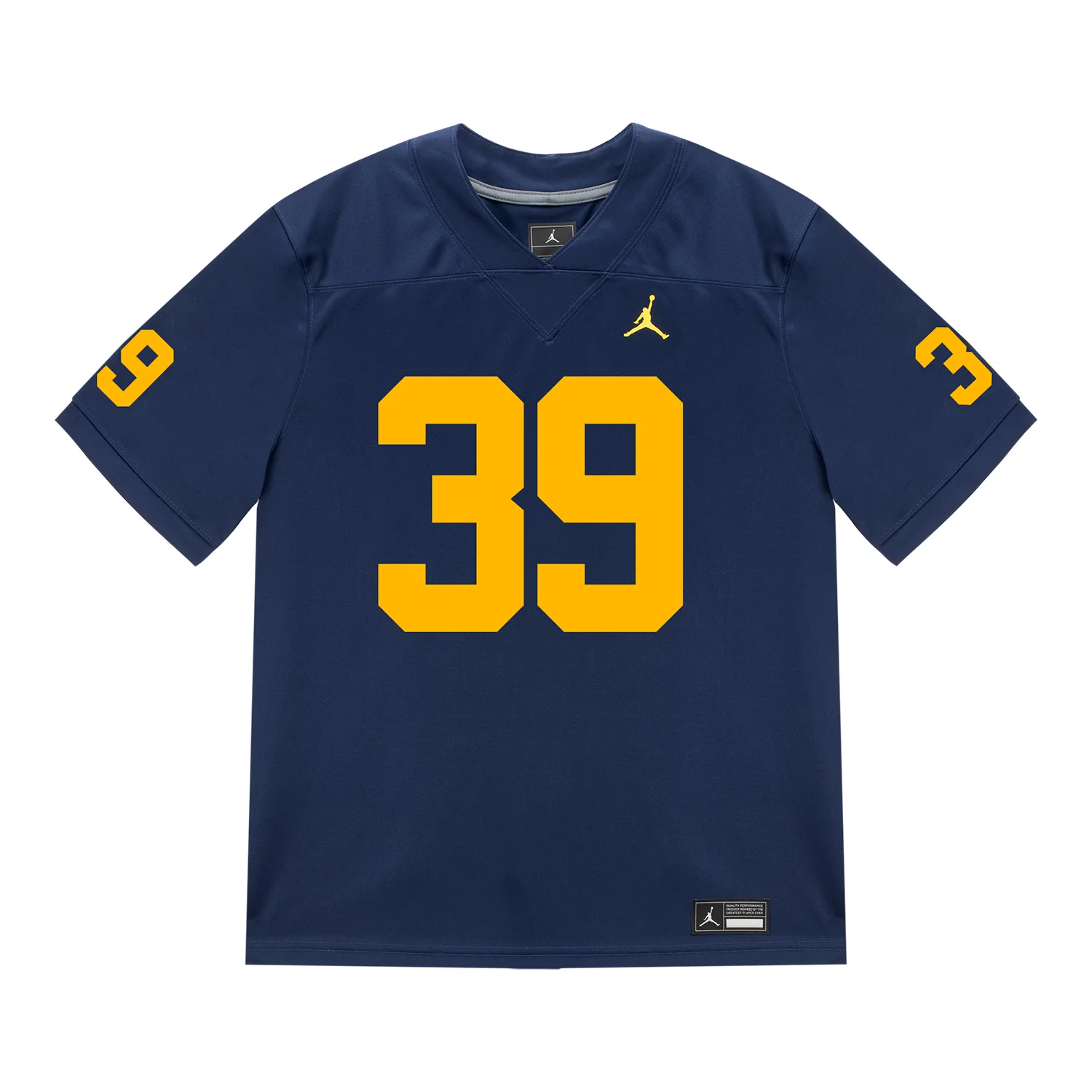 Michigan Wolverines #39 Joe Taylor Student Athlete Blue Football Jersey - Image 2