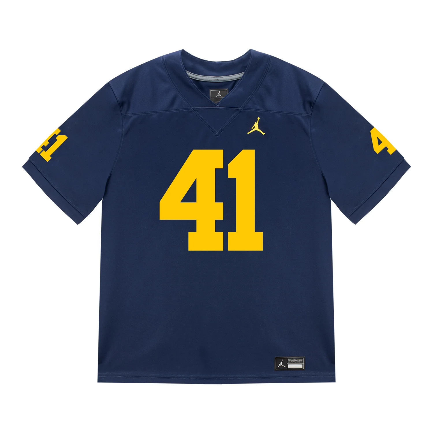 Michigan Wolverines #41 Shomari Stone Student Athlete Blue Football Jersey - Image 2