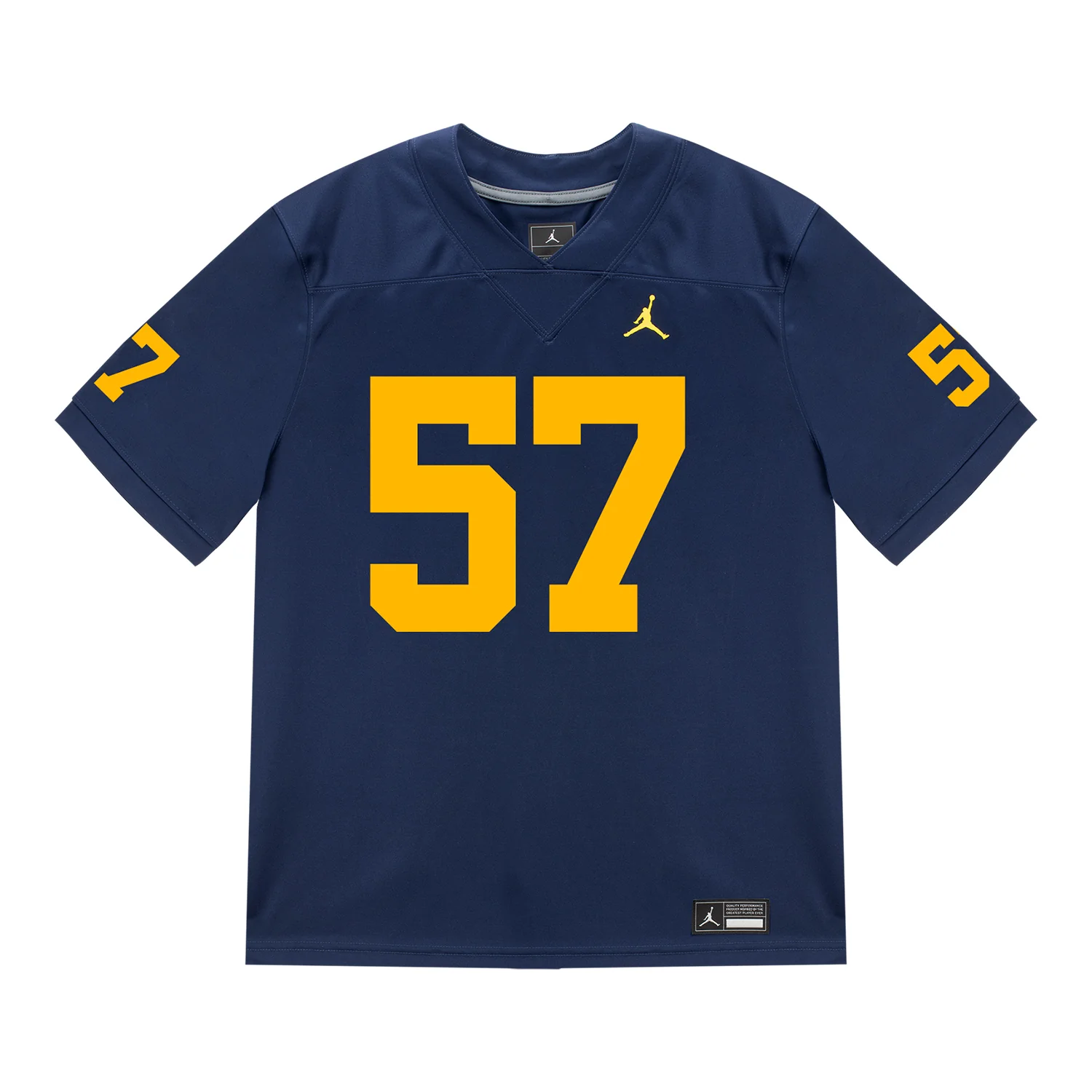 Michigan Wolverines #57 Travis Moten Student Athlete Blue Football Jersey - Image 2