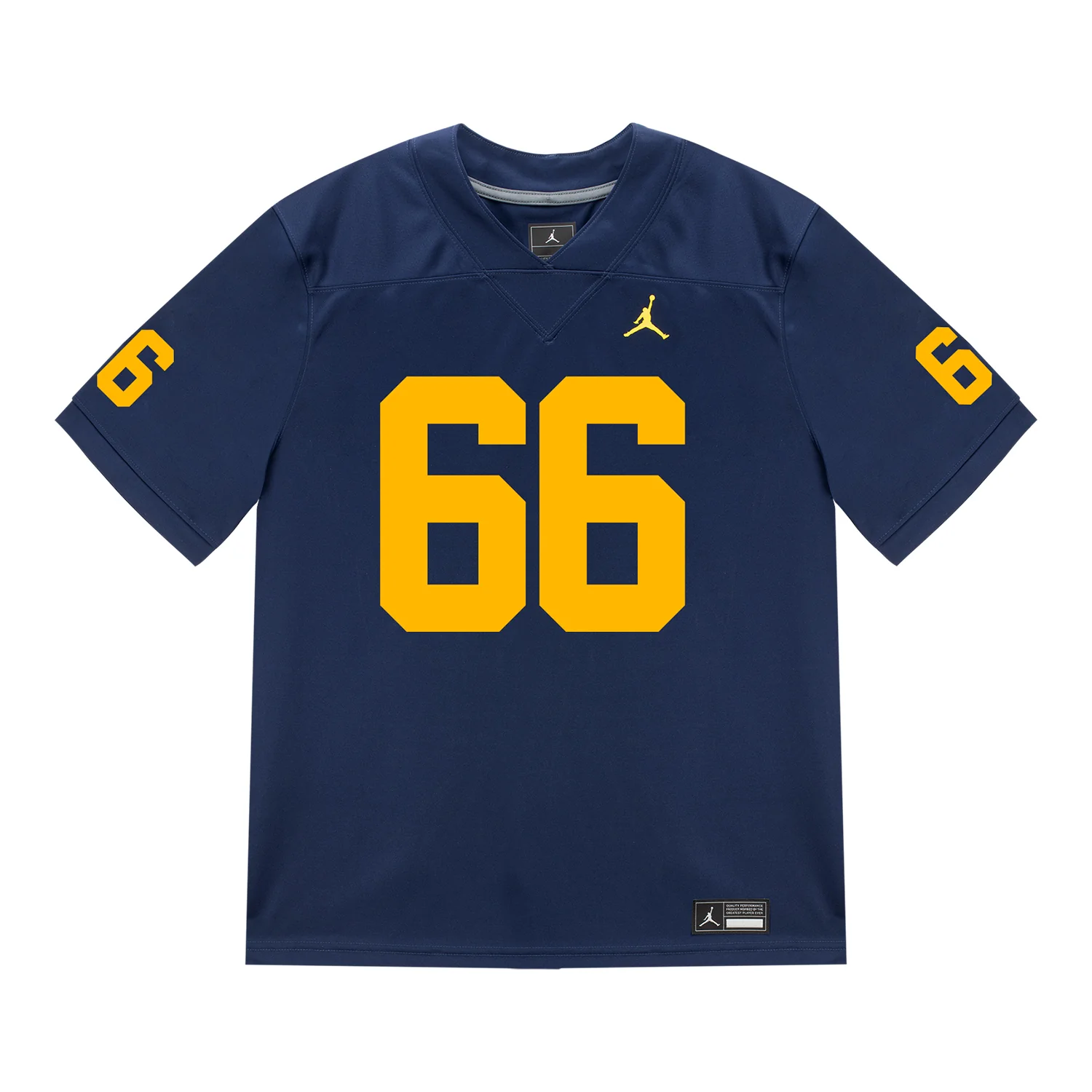 Michigan Wolverines #66 Dan Taraboi Student Athlete Blue Football Jersey - Image 2