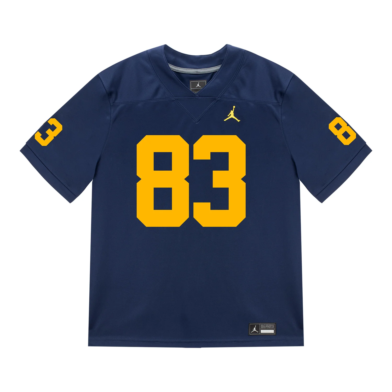 Michigan Wolverines #83 Zack Marshall Student Athlete Blue Football Jersey - Image 2