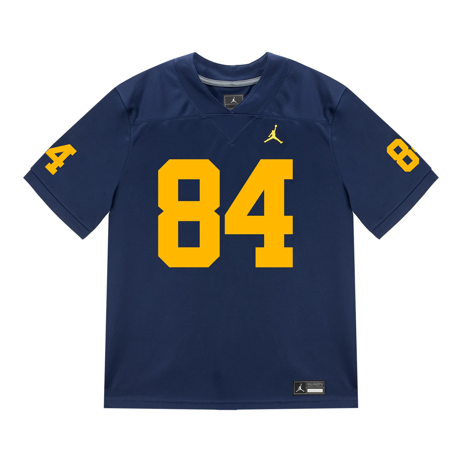 Michigan Wolverines #84 Jacob Washington Student Athlete Blue Football Jersey - Image 2