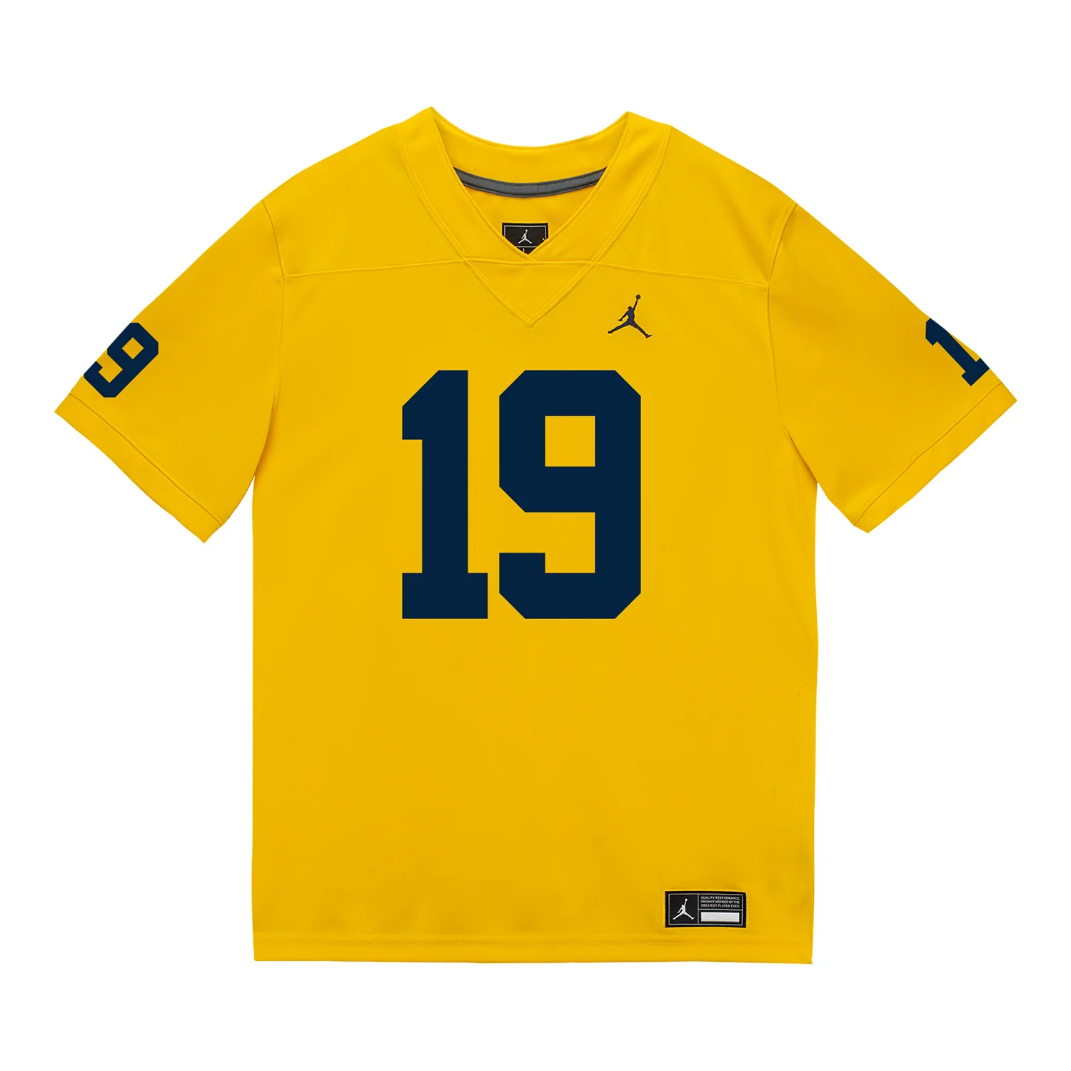 Michigan Wolverines #19 Bryce Underwood Student Athlete Maize Football Jersey - Image 2
