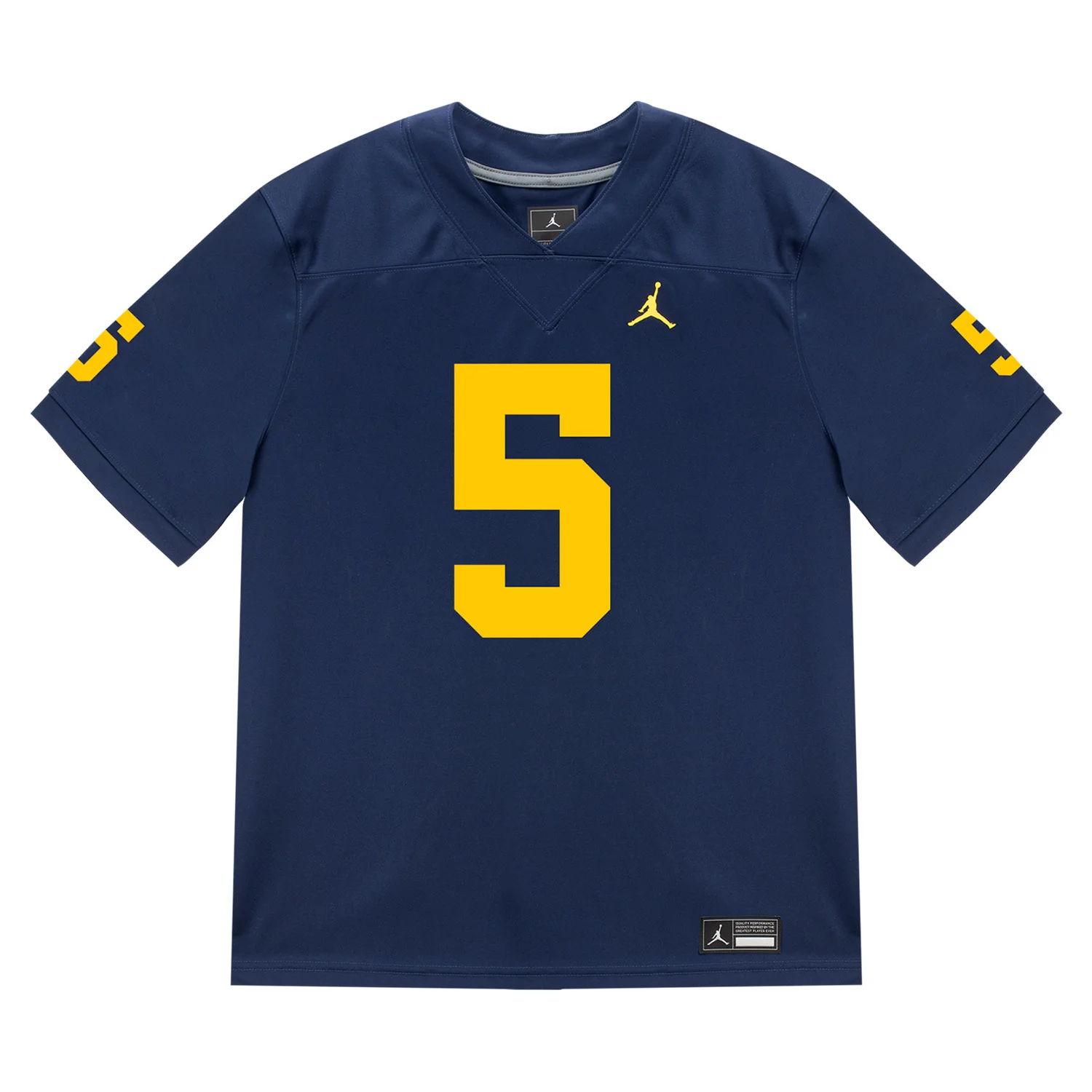 Michigan Wolverines #5 Savion Hiter Student Athlete Blue Football Jersey - Image 2