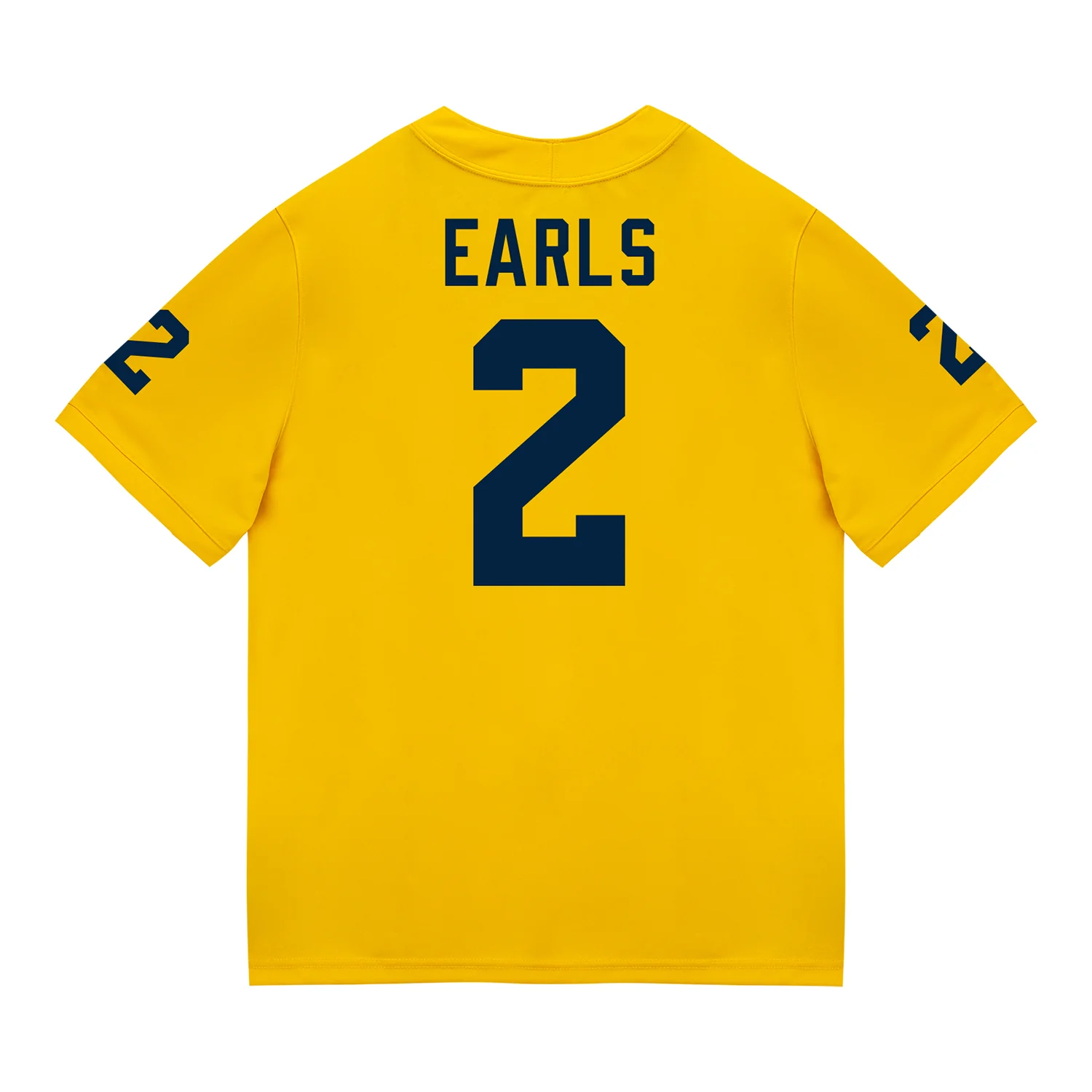 Michigan Wolverines #2 Shamari Earls Student Athlete Maize Football Jersey