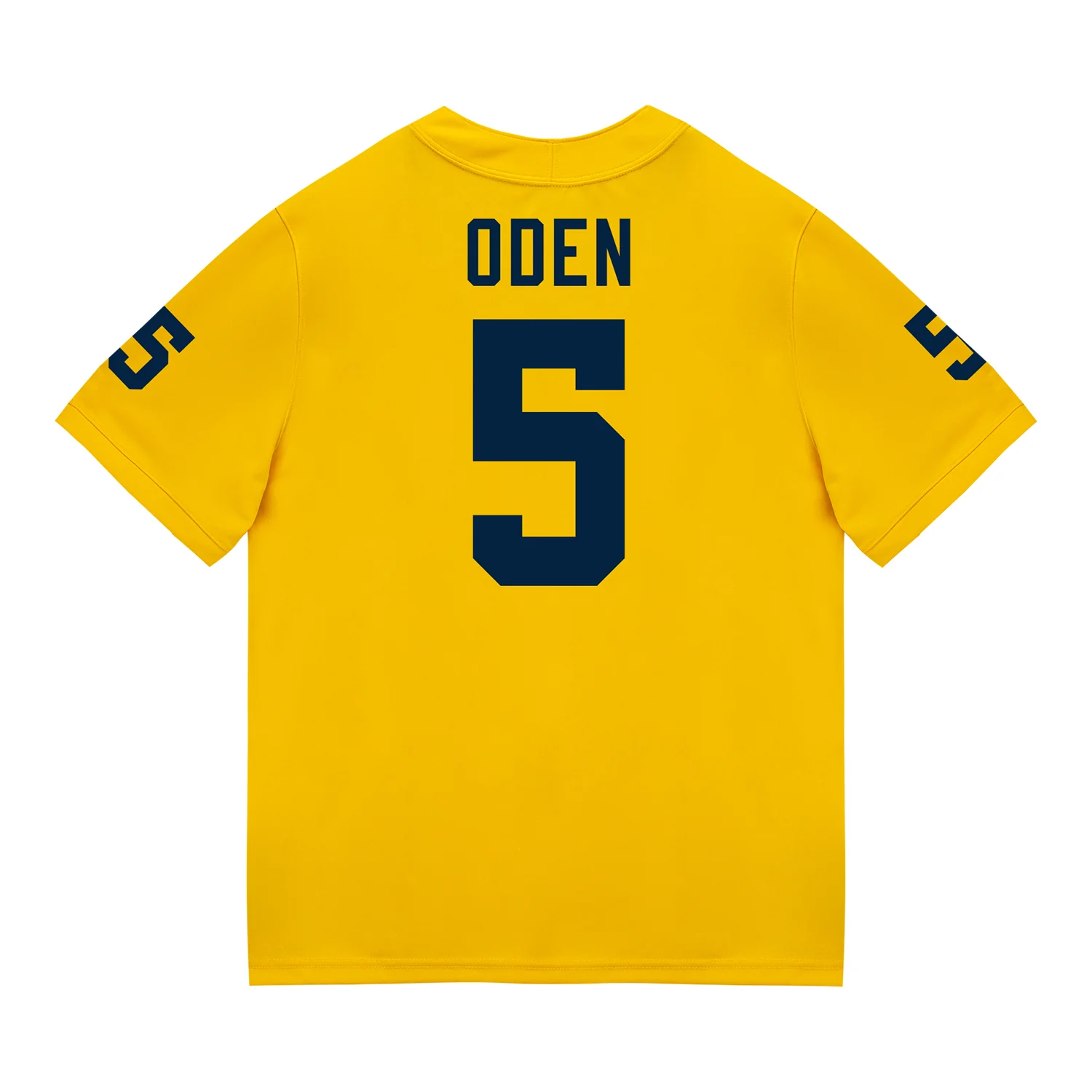 Michigan Wolverines #5 Jacob Oden Student Athlete Maize Football Jersey