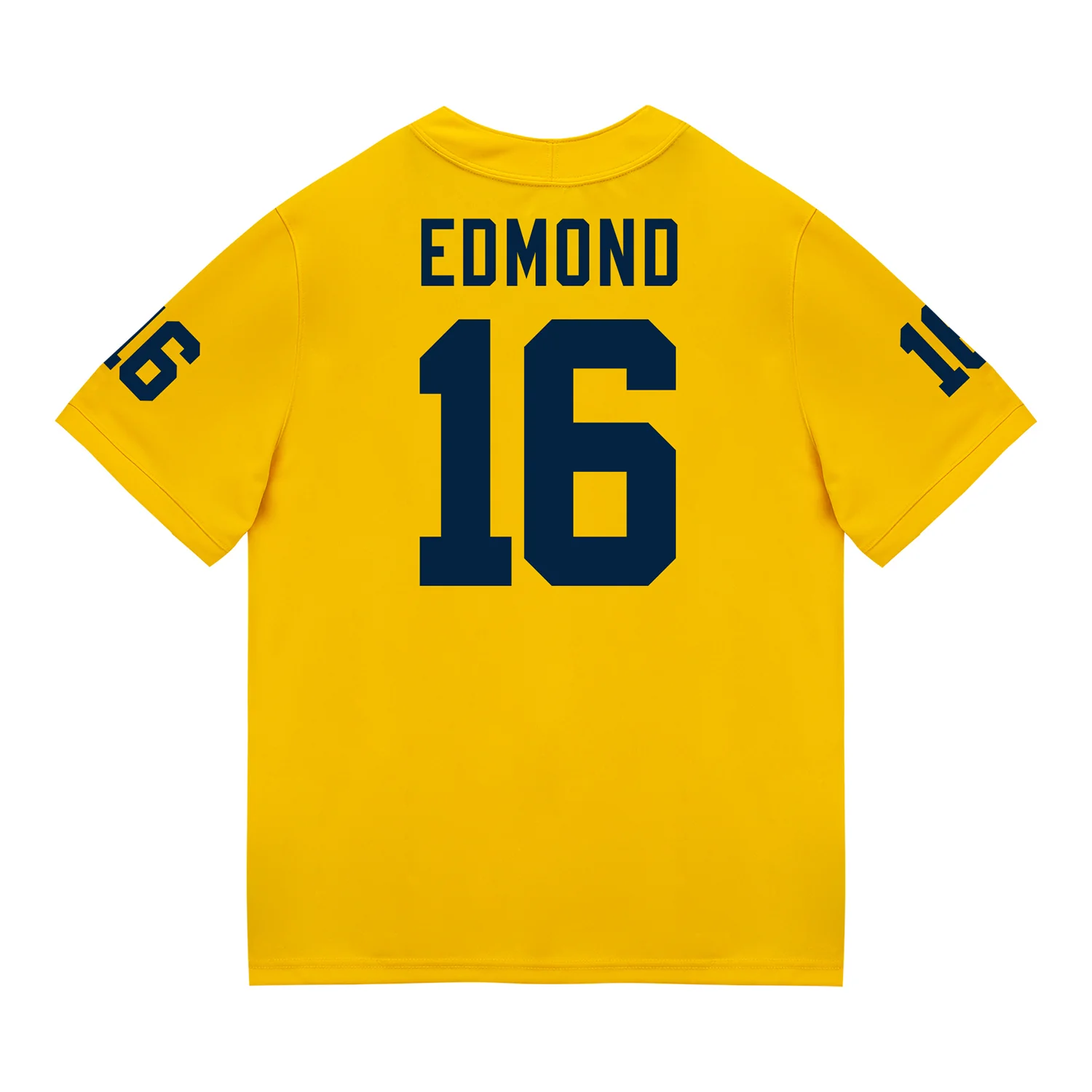 Michigan Wolverines #16 Jo'Ziah Edmond Student Athlete Maize Football Jersey