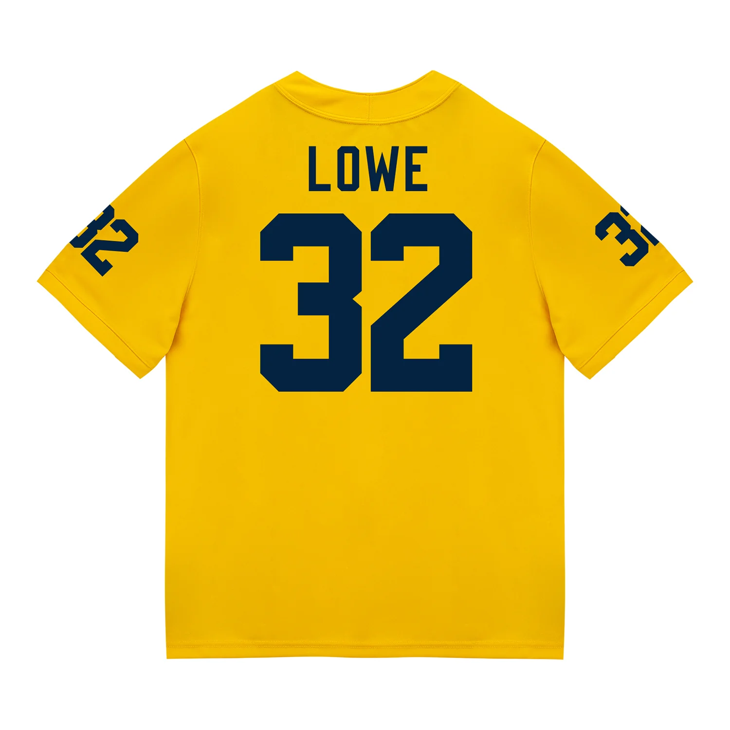 Michigan Wolverines #32 Jeremiah Lowe Student Athlete Maize Football Jersey