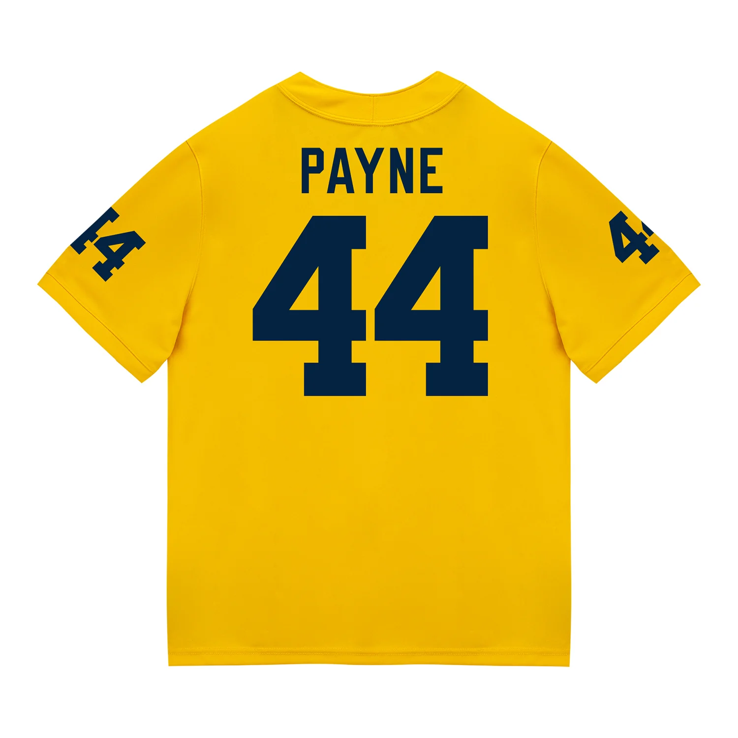 Michigan Wolverines #44 Damon Payne Student Athlete Maize Football Jersey