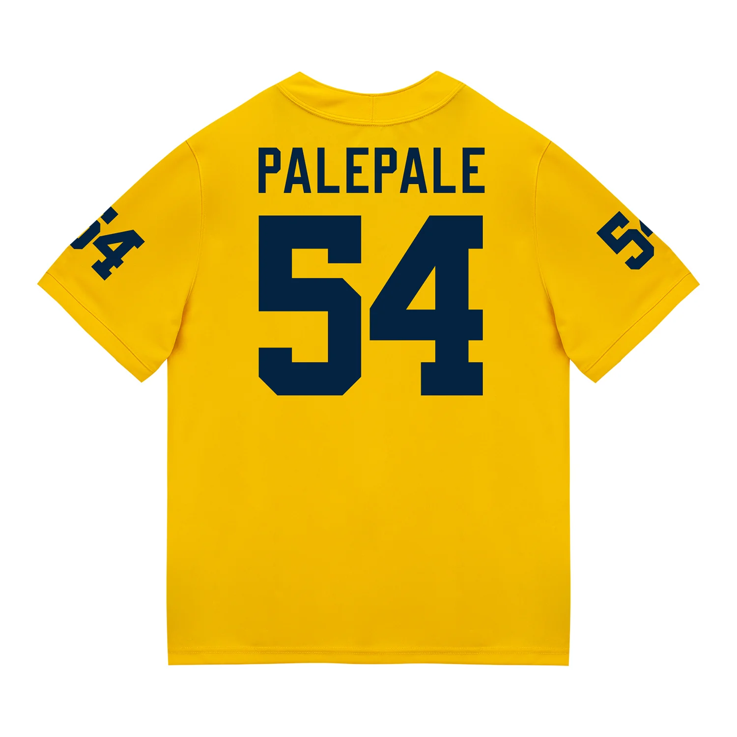 Michigan Wolverines #54 Deyvid Palepale Student Athlete Maize Football Jersey