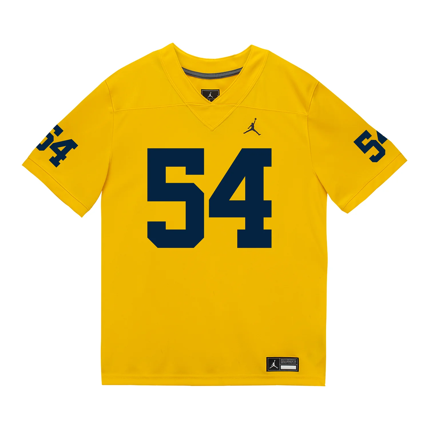 Michigan Wolverines #54 Deyvid Palepale Student Athlete Maize Football Jersey - Image 2