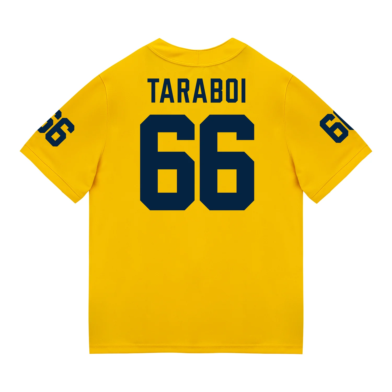 Michigan Wolverines #66 Dan Taraboi Student Athlete Maize Football Jersey