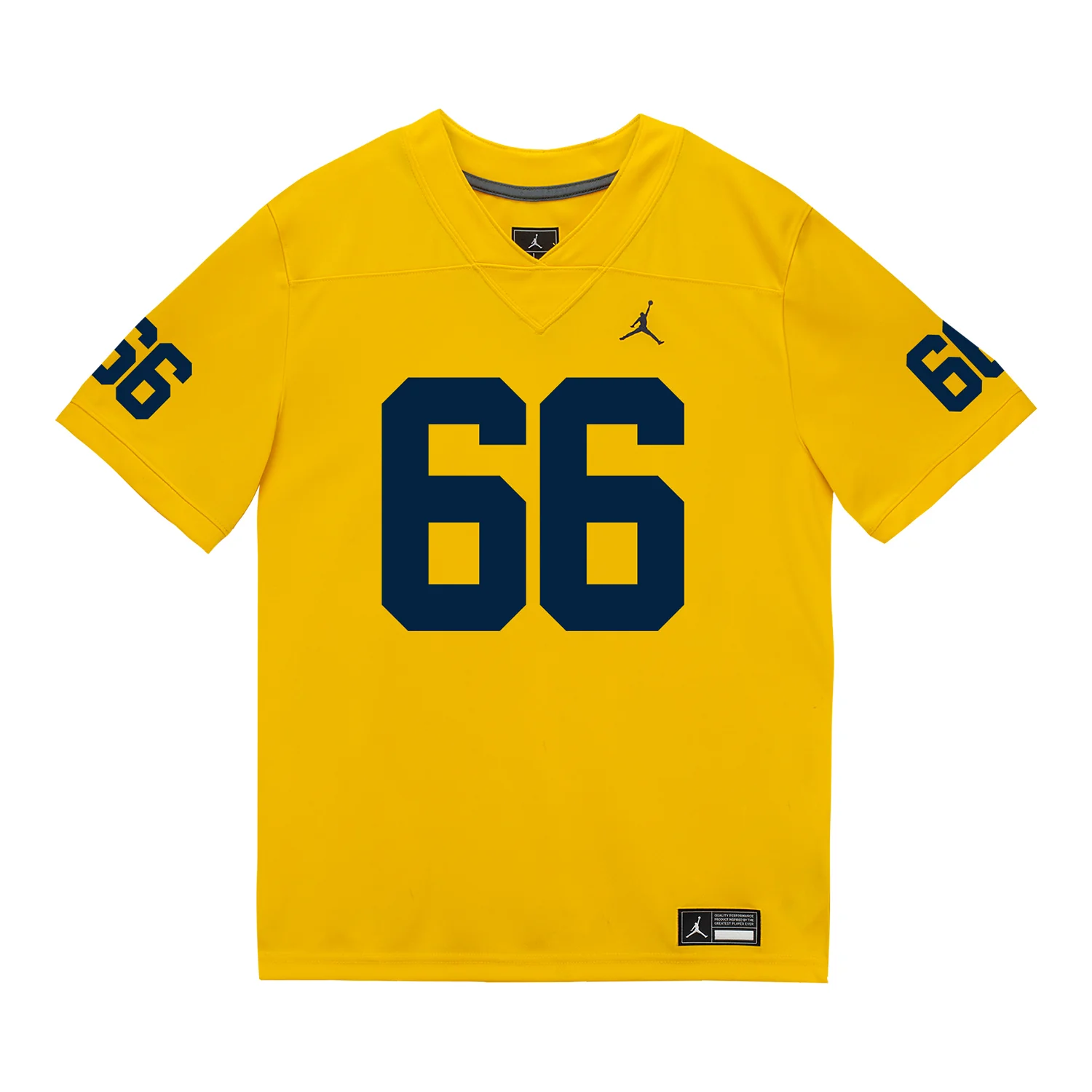 Michigan Wolverines #66 Dan Taraboi Student Athlete Maize Football Jersey - Image 2