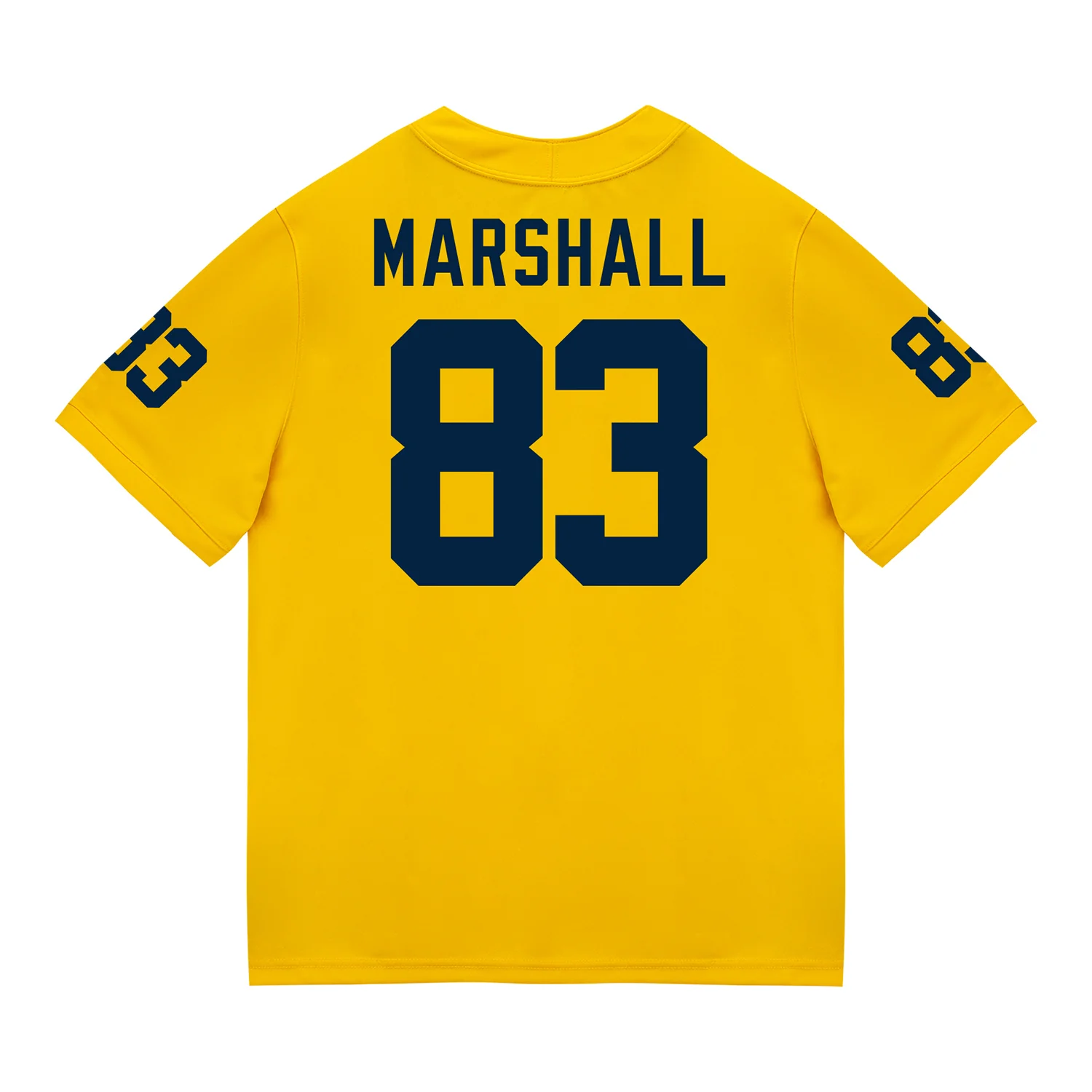 Michigan Wolverines #83 Zack Marshall Student Athlete Maize Football Jersey