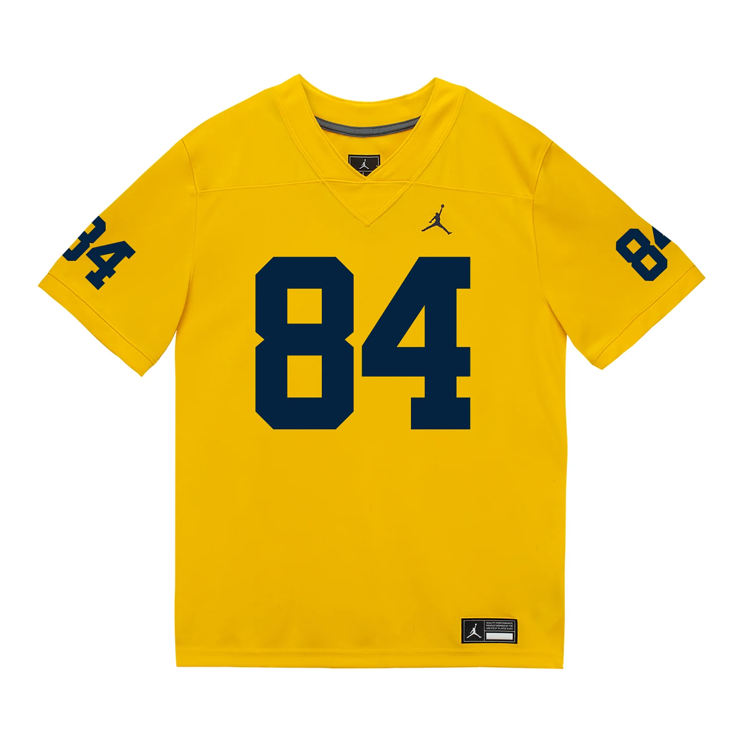 Michigan Wolverines #84 Jacob Washington Student Athlete Maize Football Jersey - Image 2