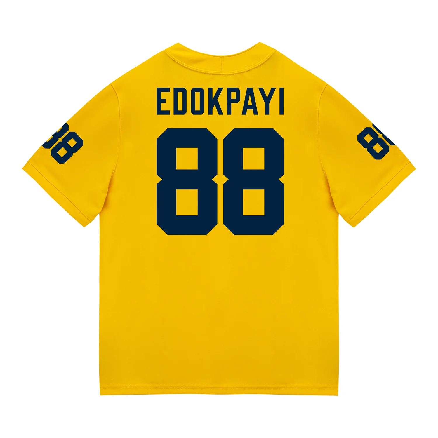 Michigan Wolverines #88 Lugard Edokpayi Student Athlete Maize Football Jersey