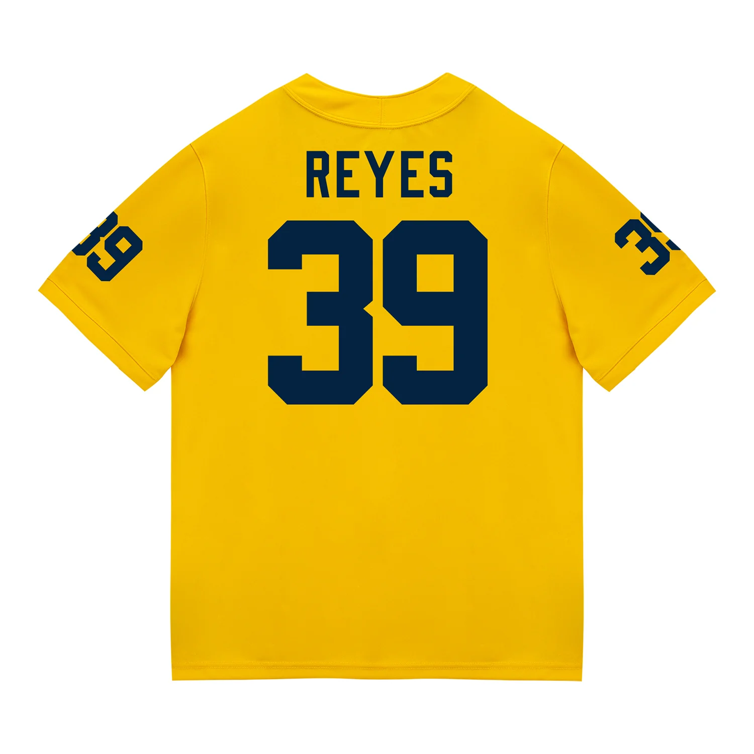 Michigan Wolverines #39 Max Reyes Student Athlete Maize Football Jersey