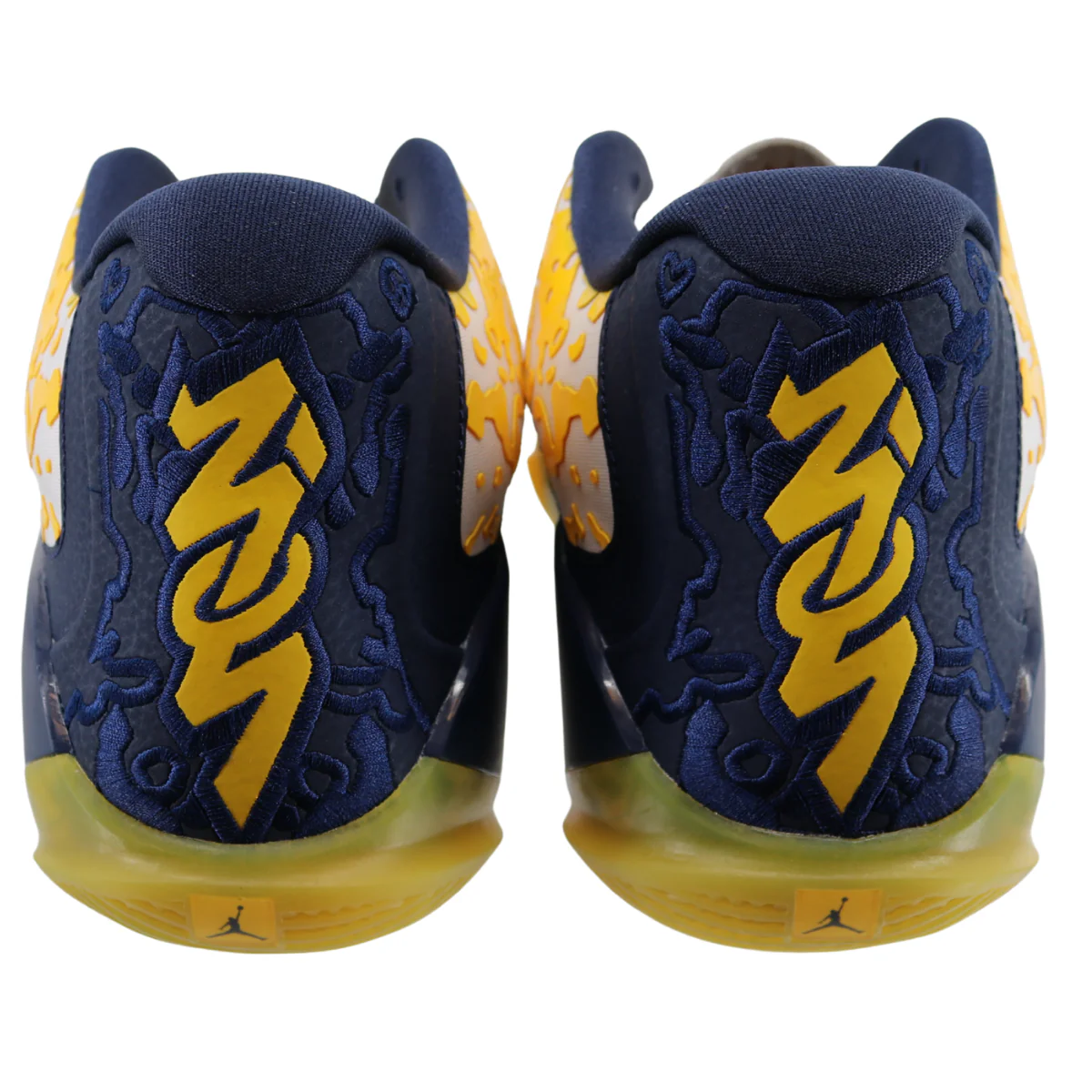 Nike Air Jordan Michigan Wolverines Zion 3 NRGP Yellow Navy - Image 2